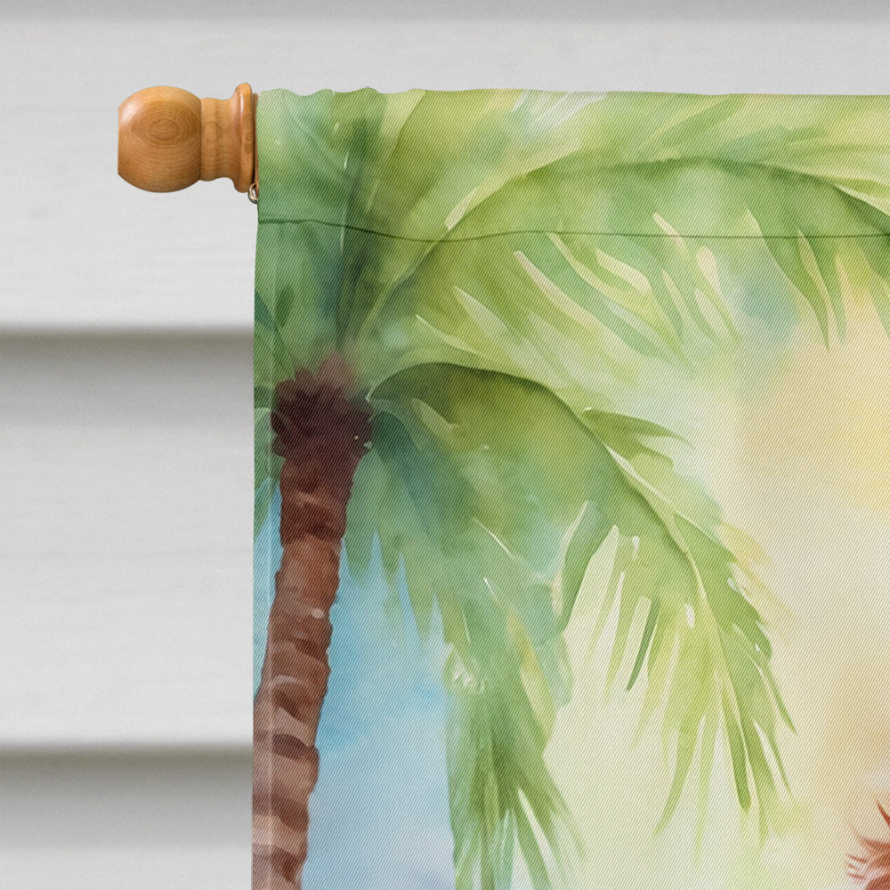 Irish Setter Luau House Flag