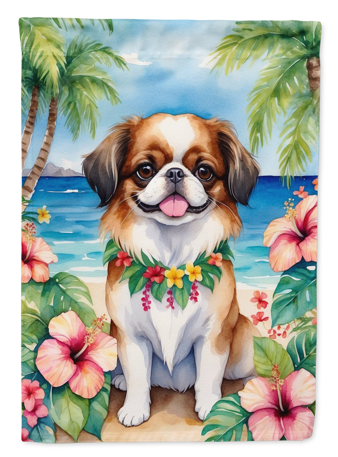 Buy this Japanese Chin Luau Garden Flag