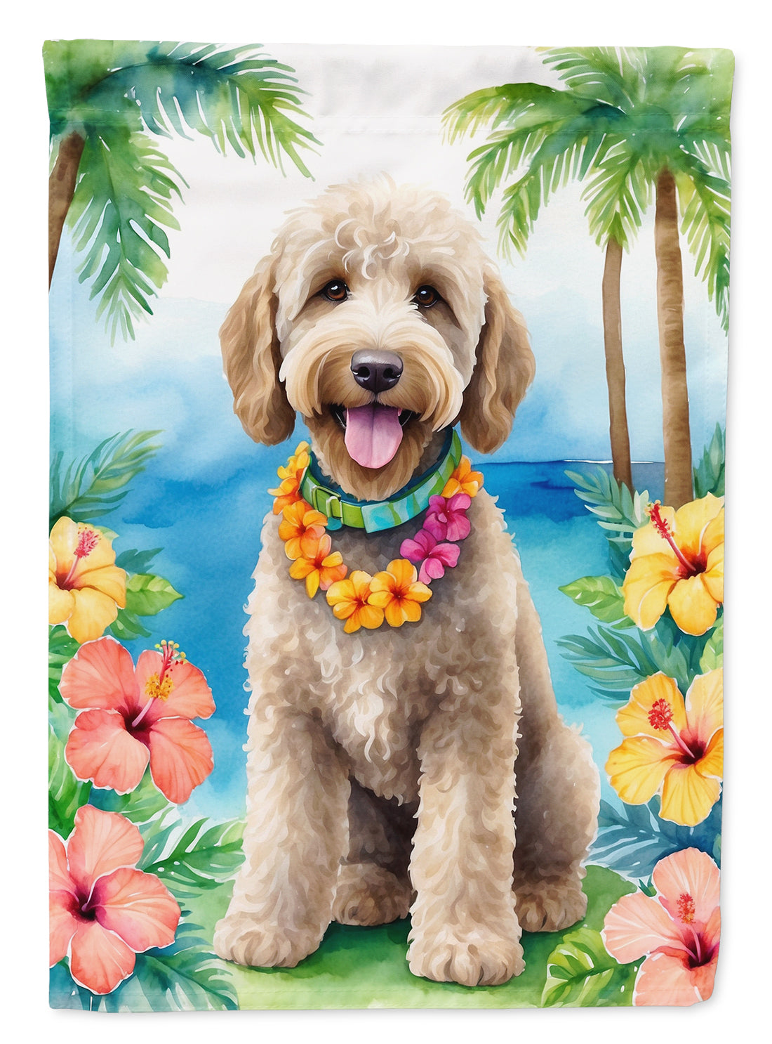 Buy this Labradoodle Luau House Flag