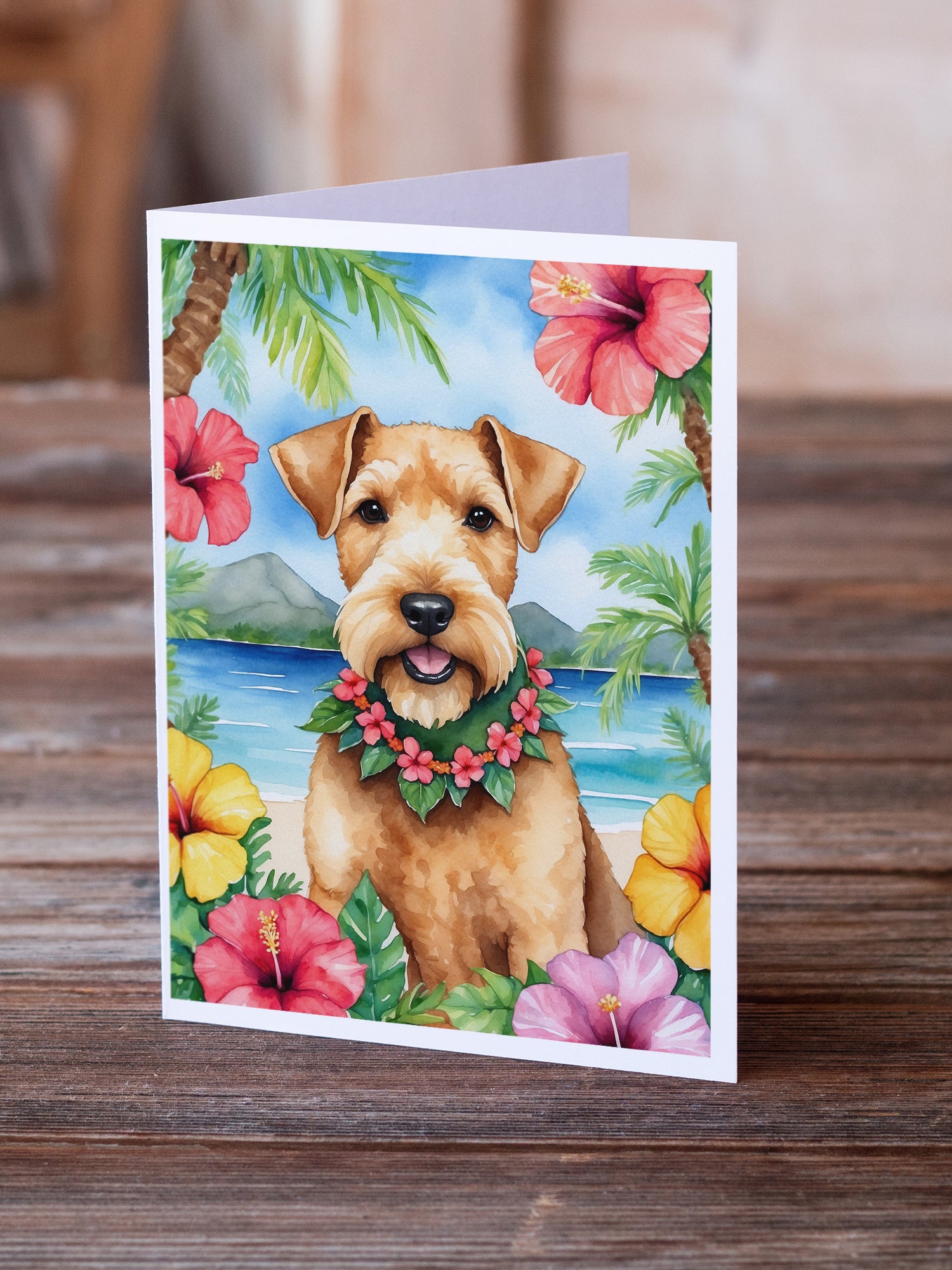 Buy this Lakeland Terrier Luau Greeting Cards Pack of 8