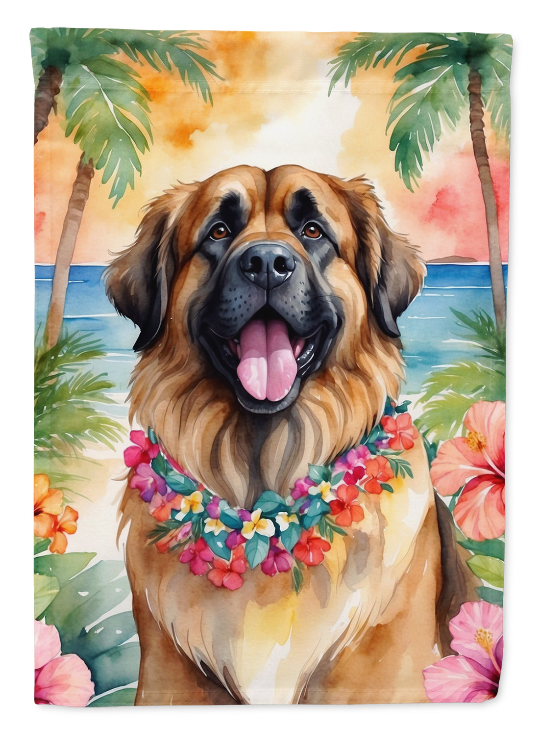 Buy this Leonberger Luau House Flag