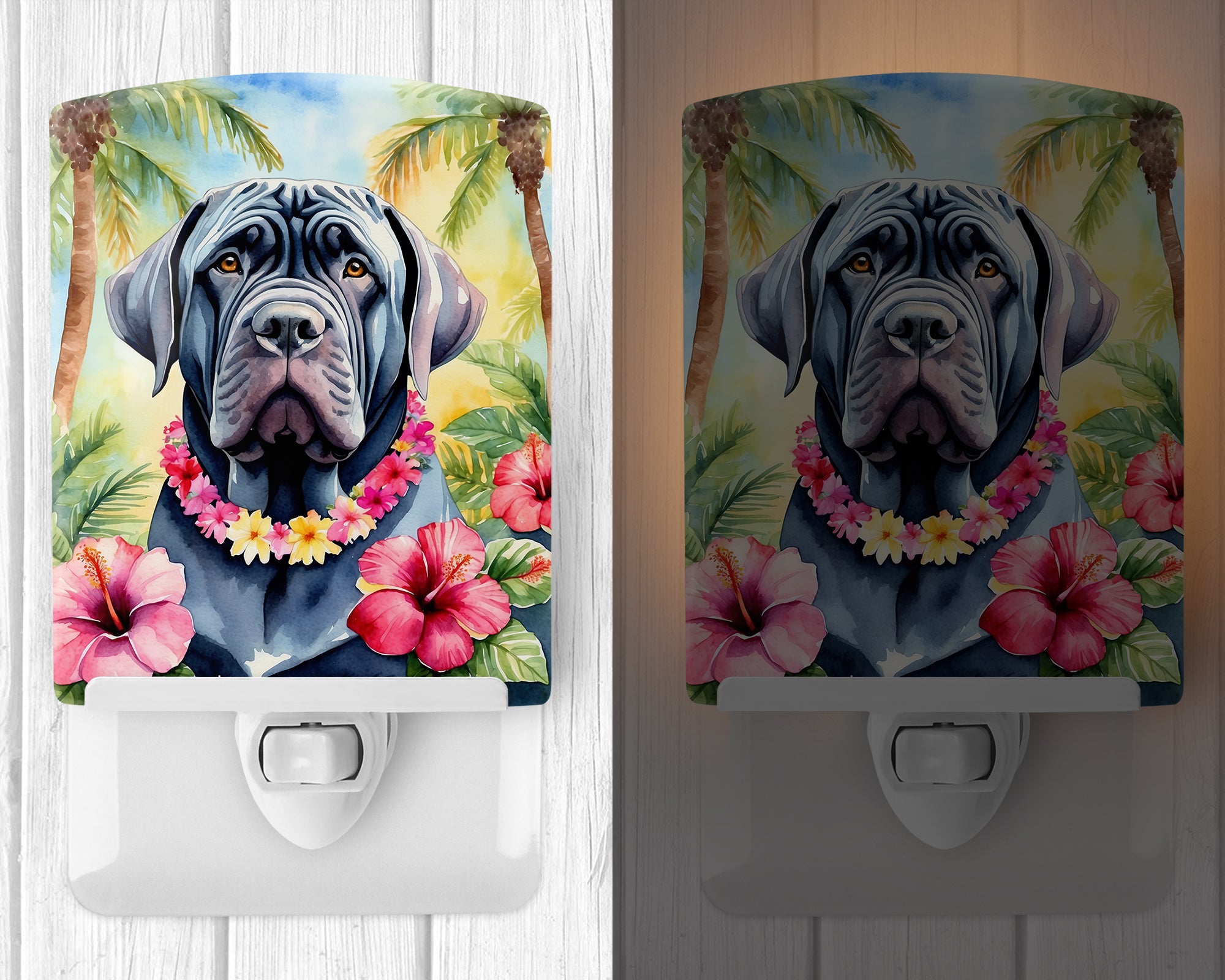 Buy this Neapolitan Mastiff Luau Ceramic Night Light