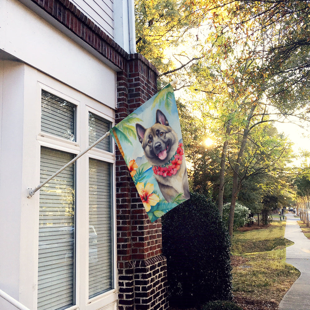 Buy this Norwegian Elkhound Luau House Flag