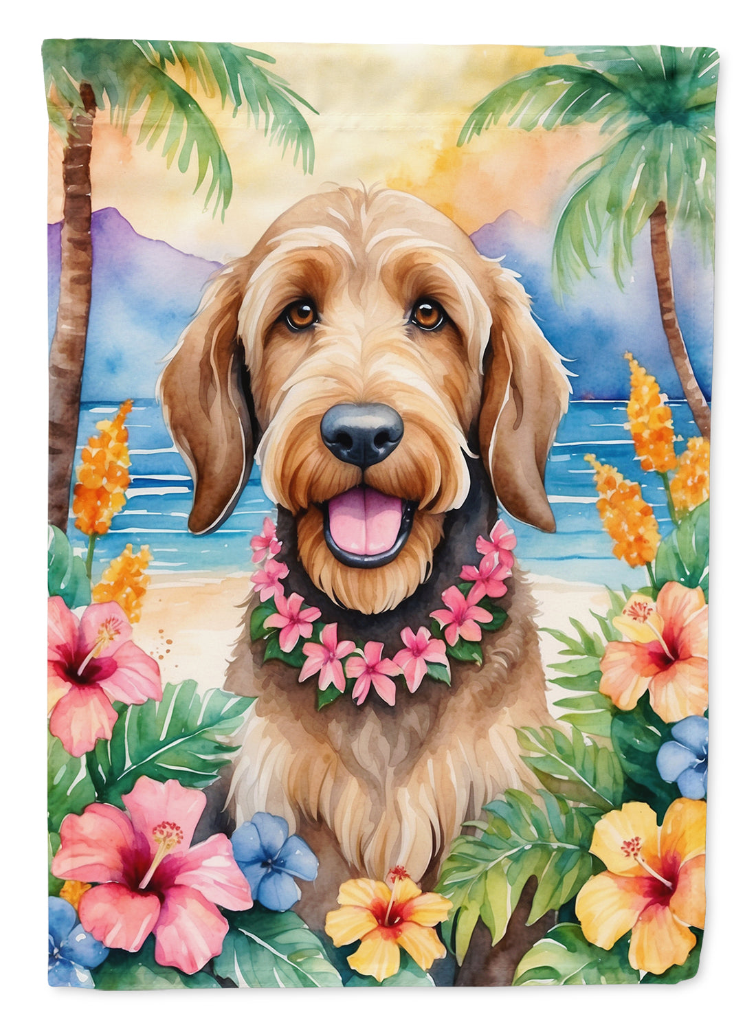 Buy this Otterhound Luau Garden Flag