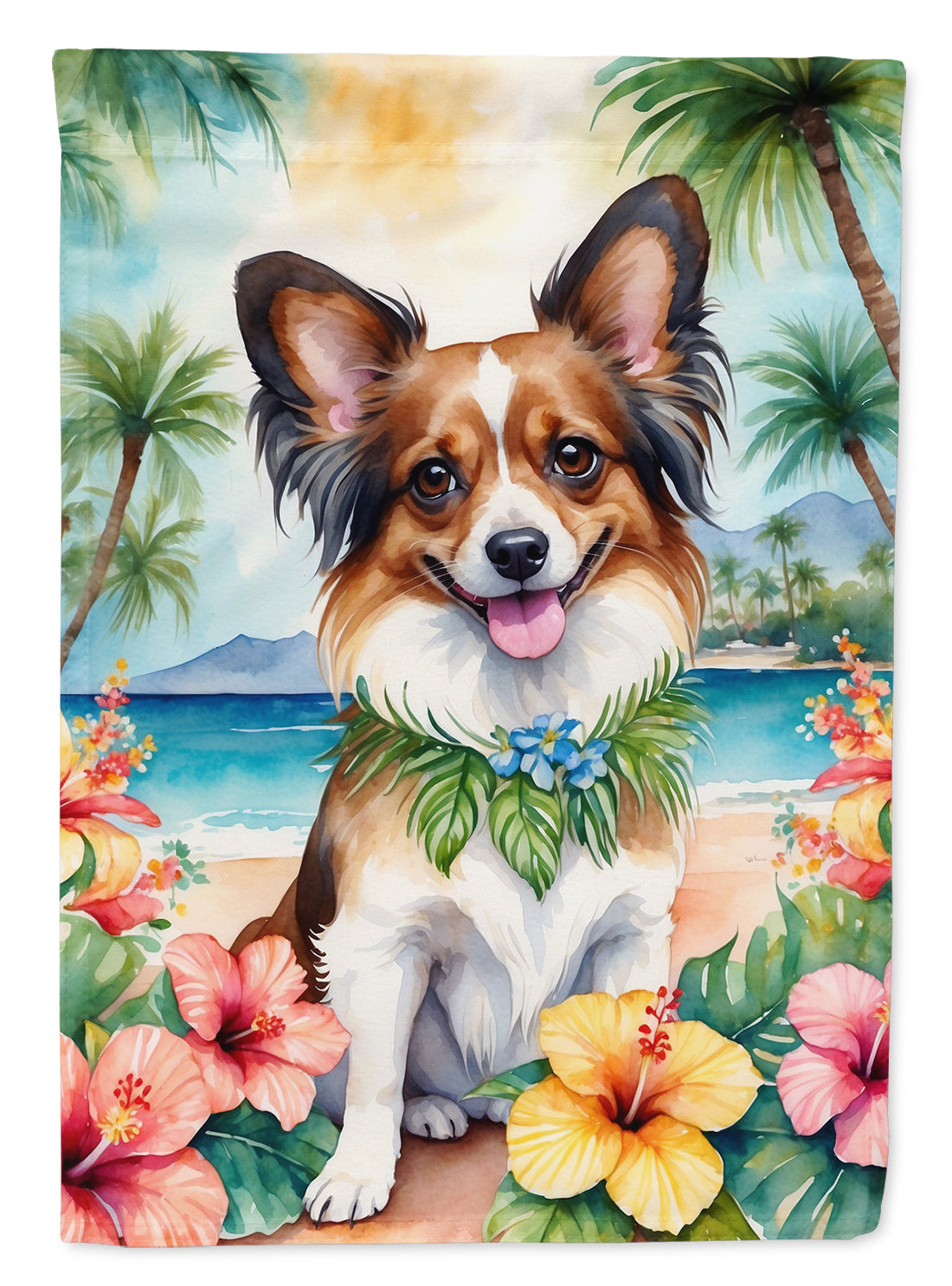 Buy this Papillon Luau House Flag