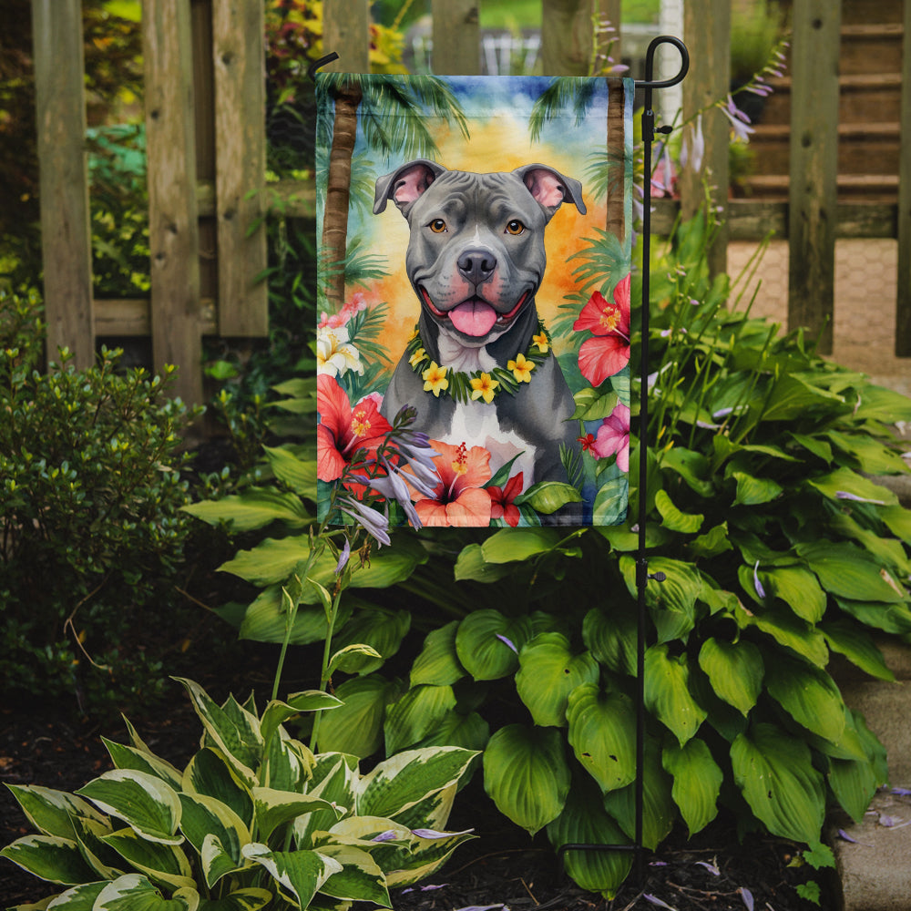 Buy this Pit Bull Terrier Luau Garden Flag