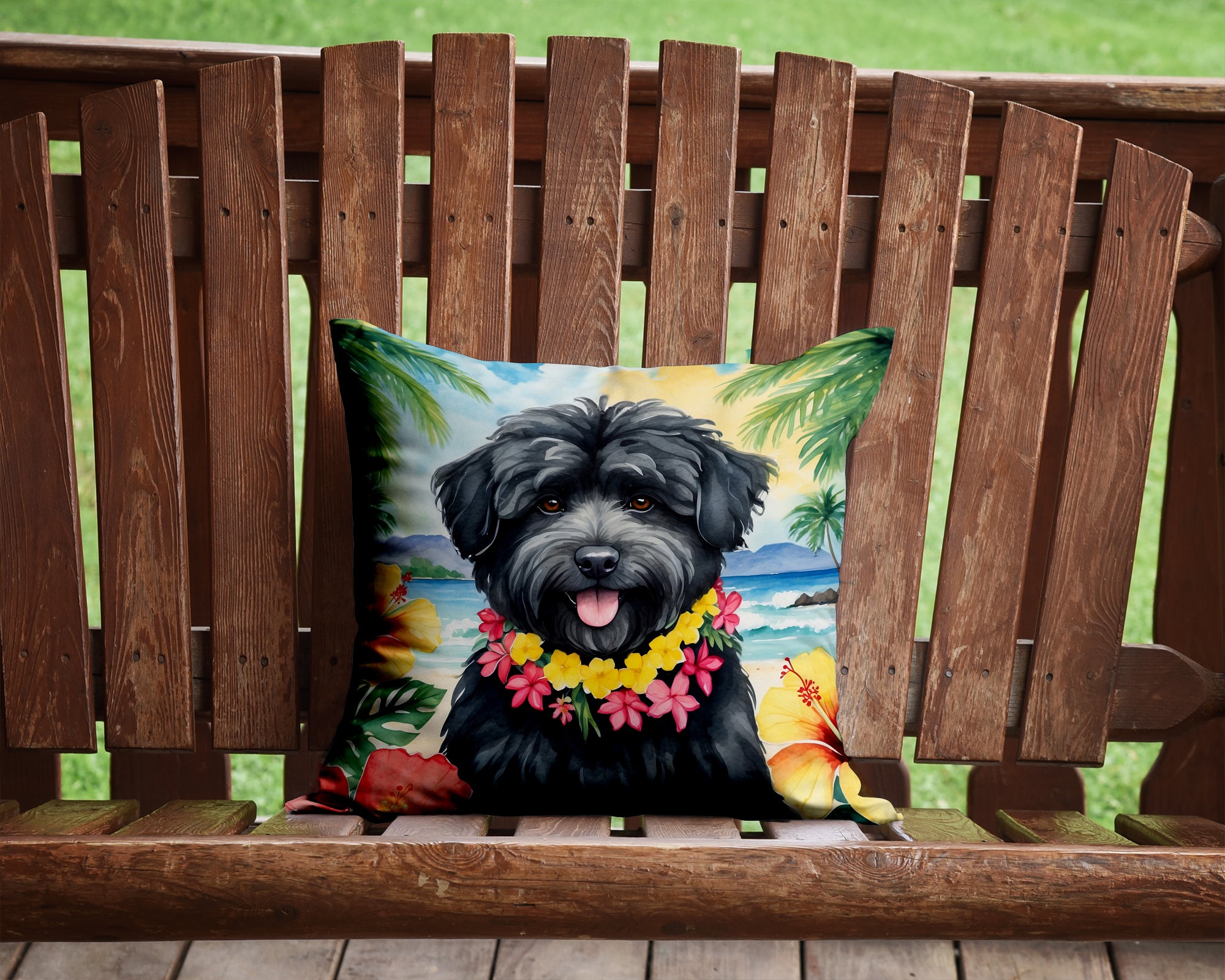 Puli Luau Throw Pillow