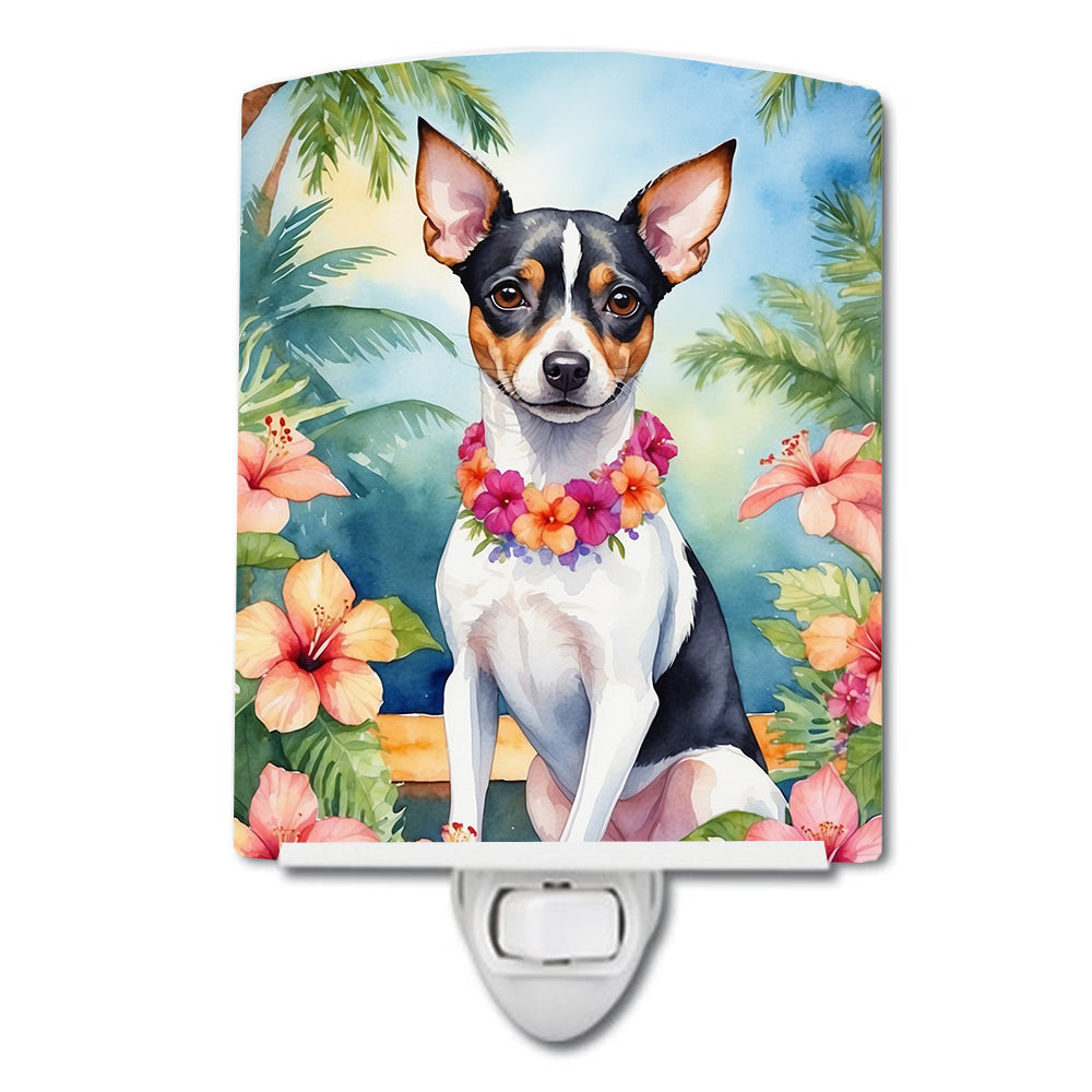 Buy this Rat Terrier Luau Ceramic Night Light