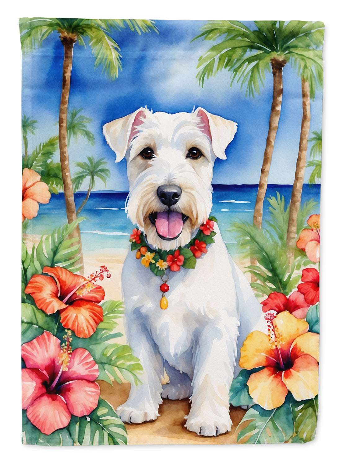 Buy this Sealyham Terrier Luau House Flag