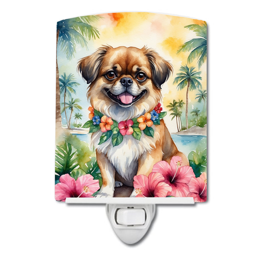 Buy this Tibetan Spaniel Luau Ceramic Night Light