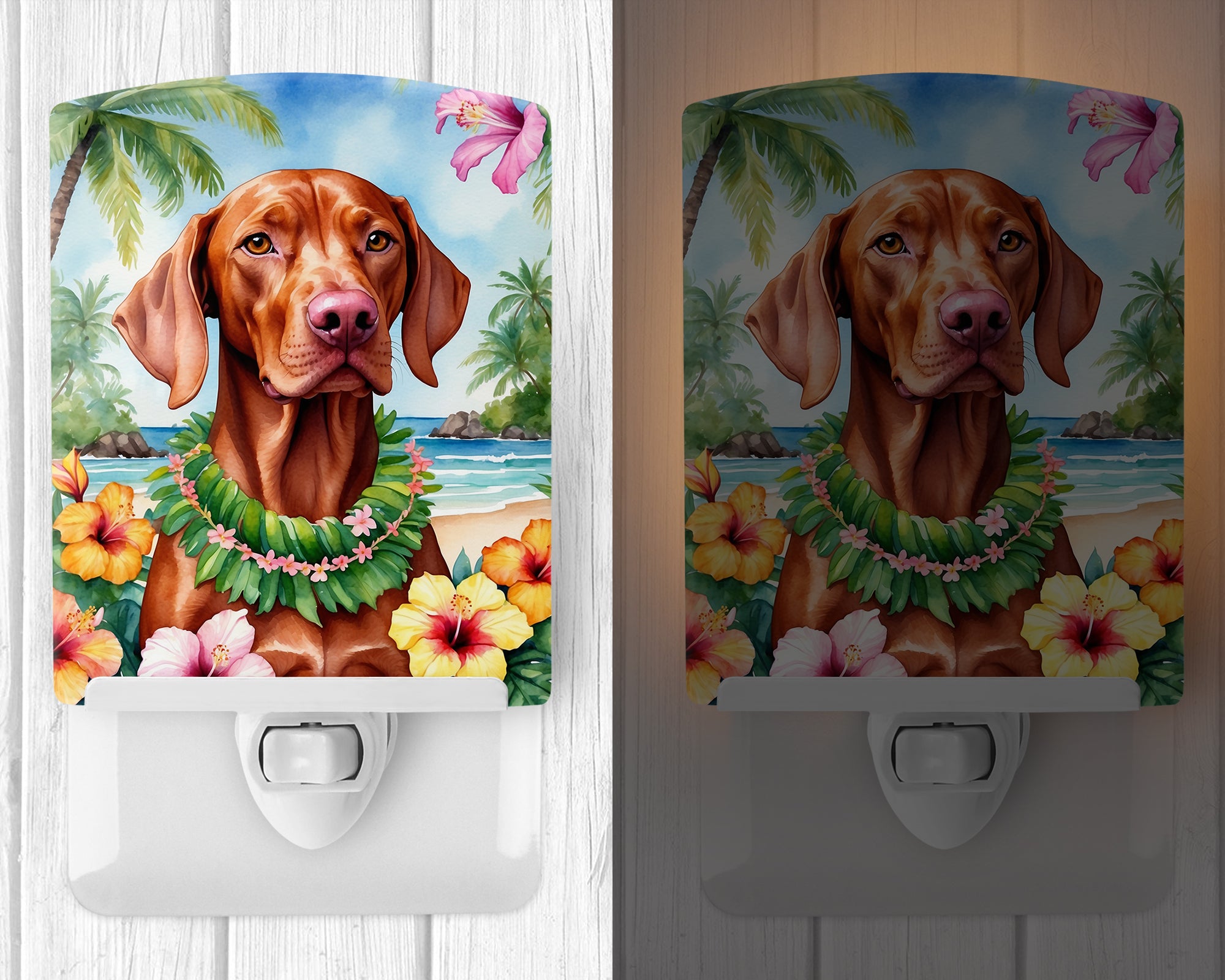 Buy this Vizsla Luau Ceramic Night Light