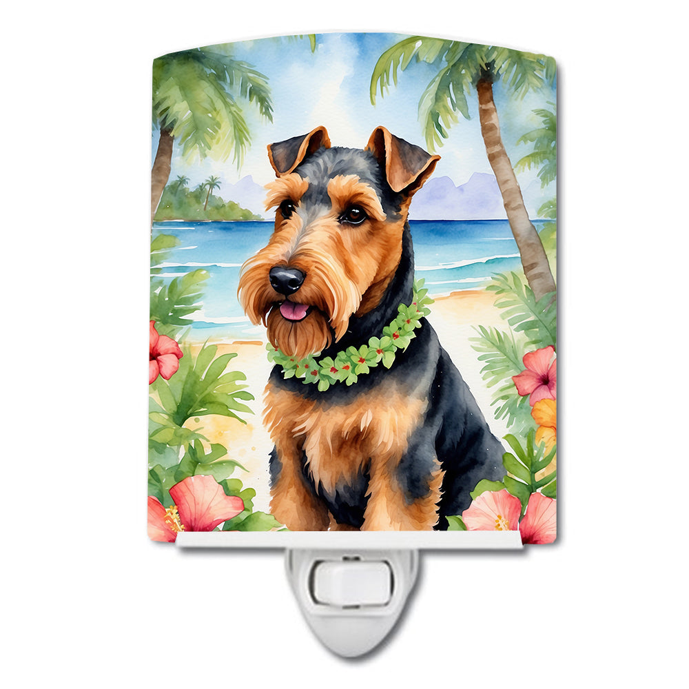 Buy this Welsh Terrier Luau Ceramic Night Light