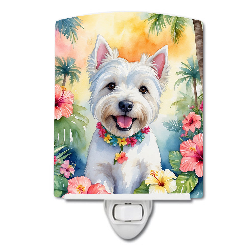 Buy this Westie Luau Ceramic Night Light