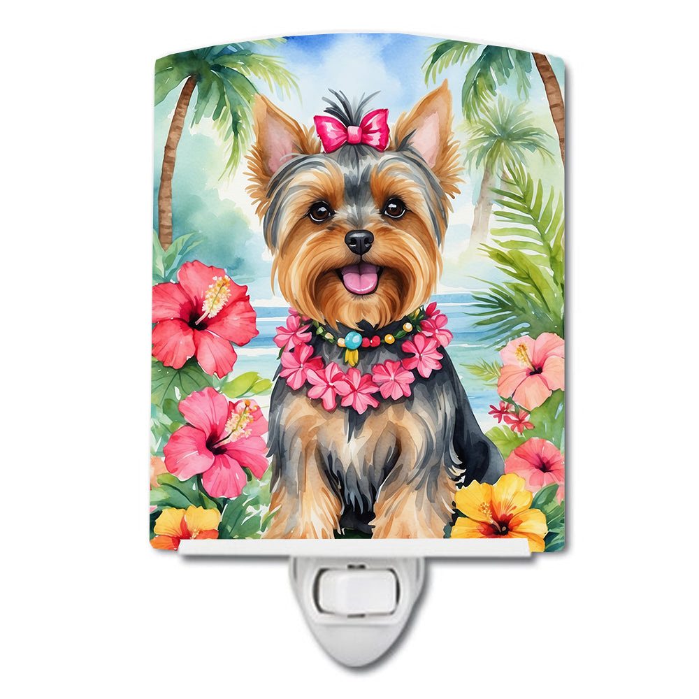 Buy this Yorkshire Terrier Luau Ceramic Night Light