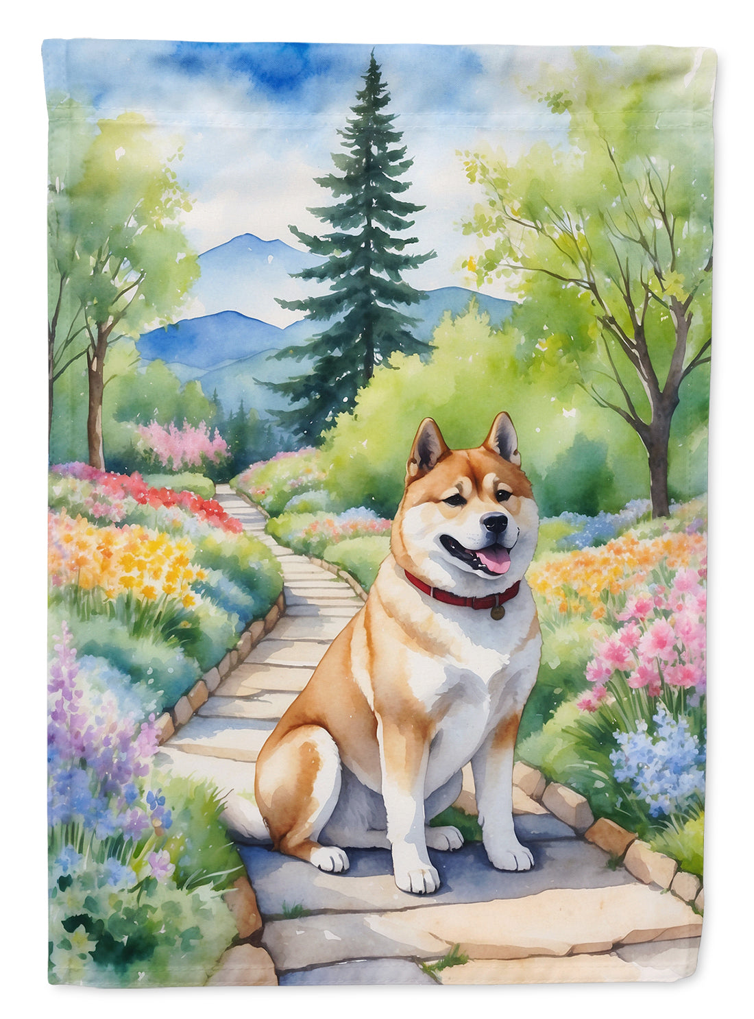 Buy this Akita Spring Garden House Flag