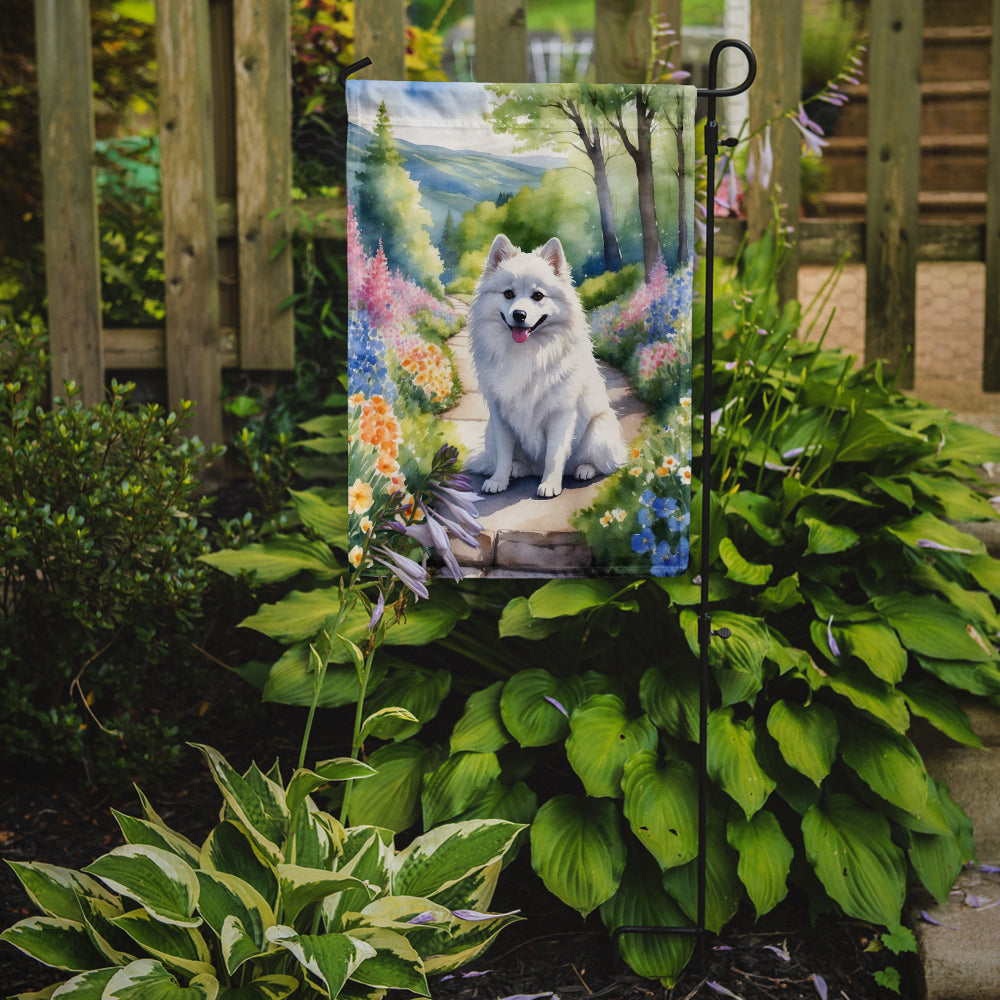 Buy this American Eskimo Spring Garden Garden Flag