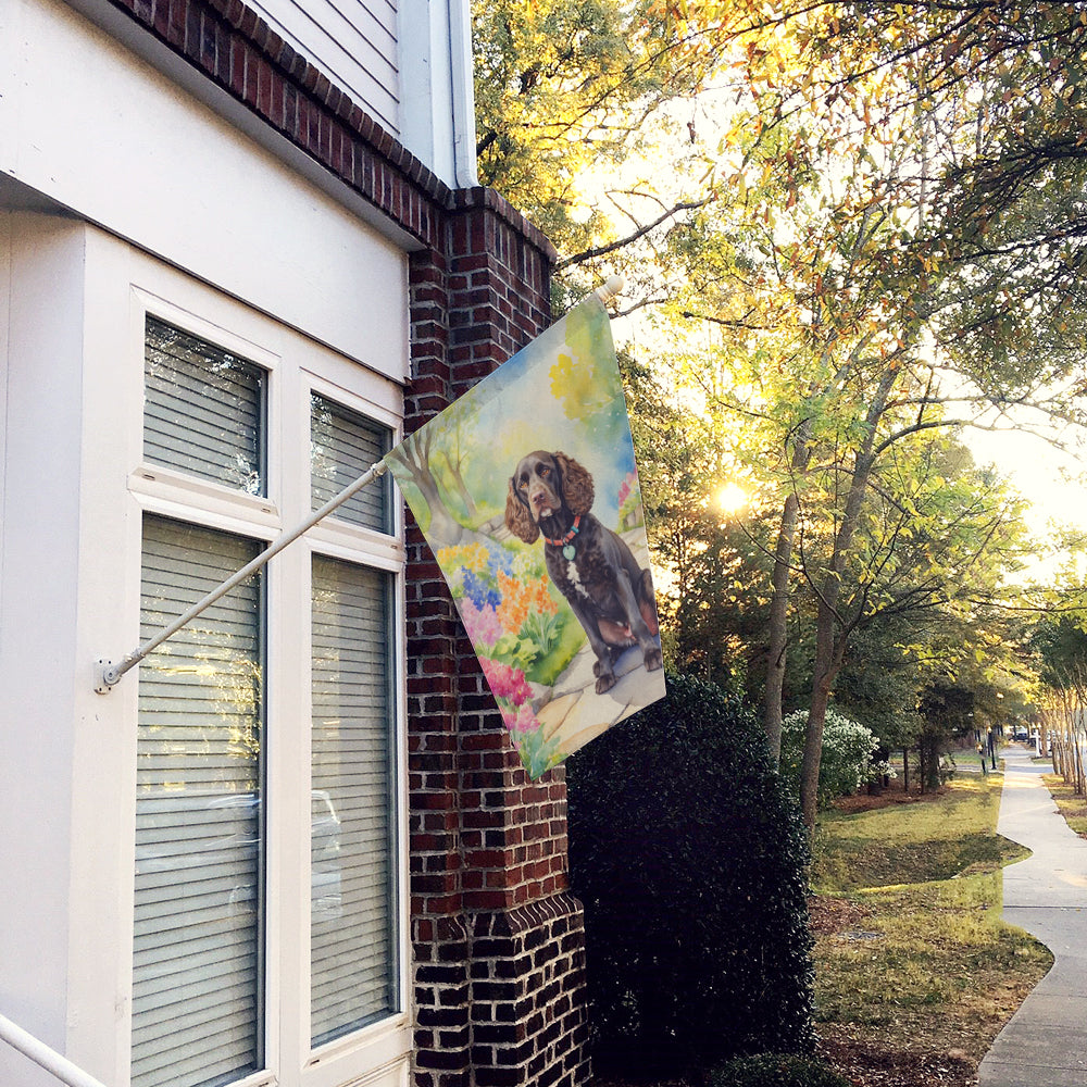 Buy this American Water Spaniel Spring Garden House Flag