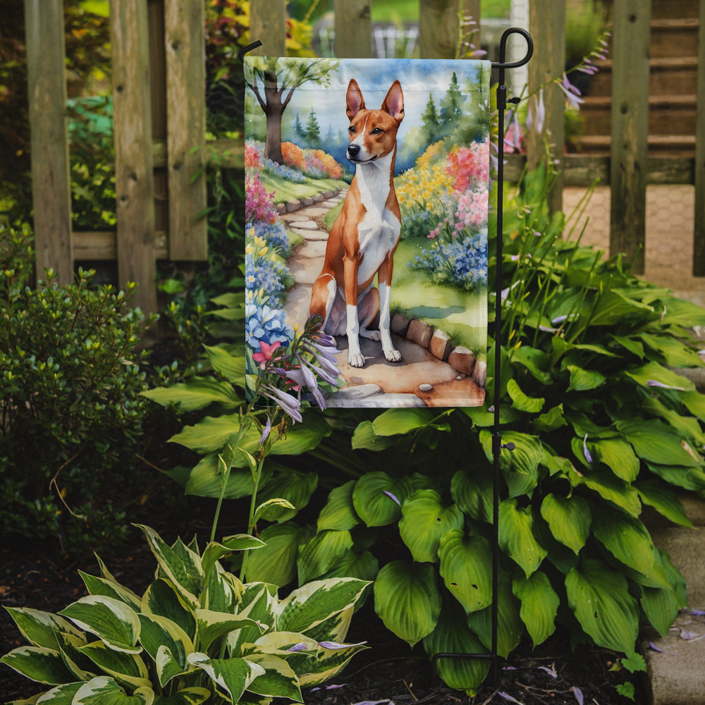 Buy this Basenji Spring Garden Garden Flag