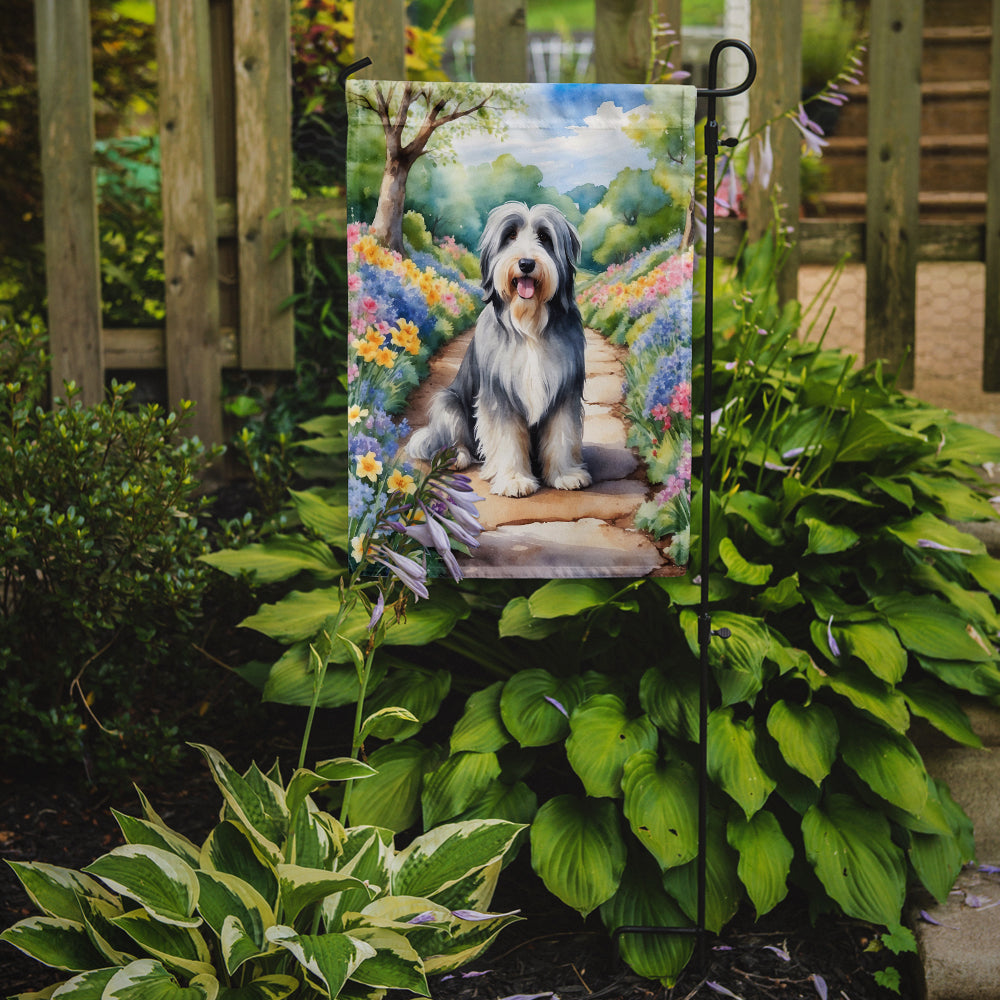 Buy this Bearded Collie Spring Garden Garden Flag