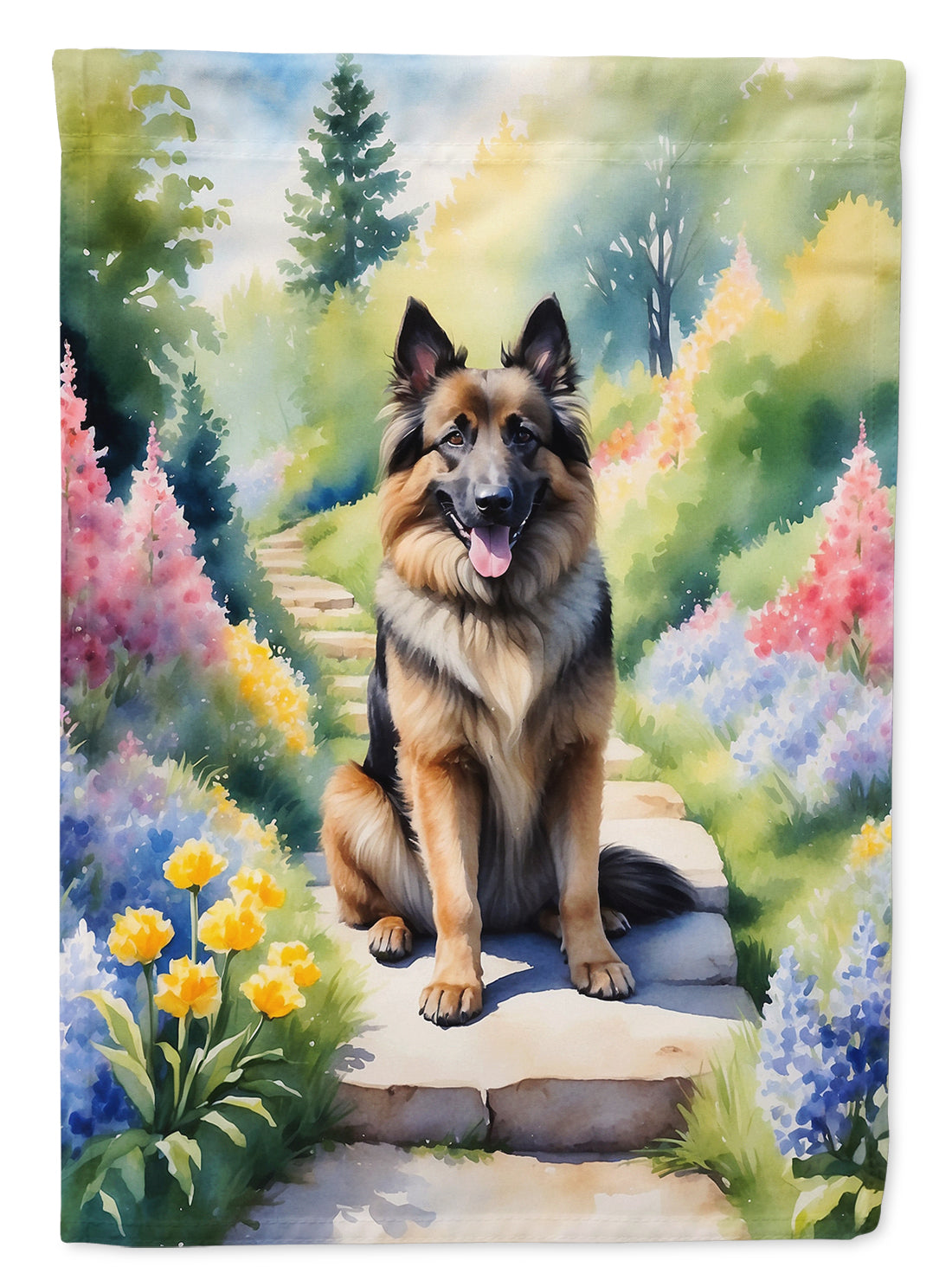 Buy this Belgian Tervuren Spring Path House Flag