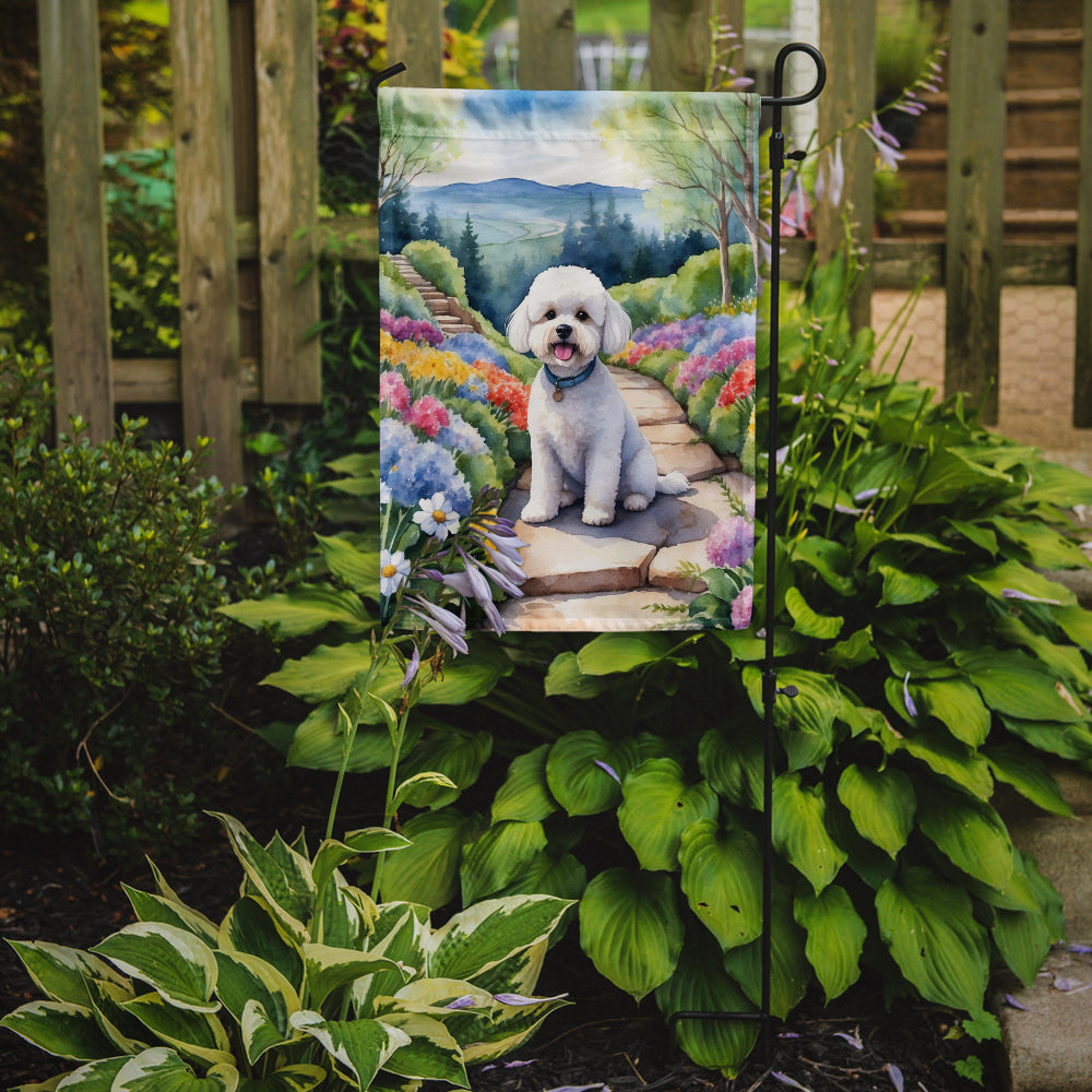 Buy this Bichon Frise Spring Path Garden Flag