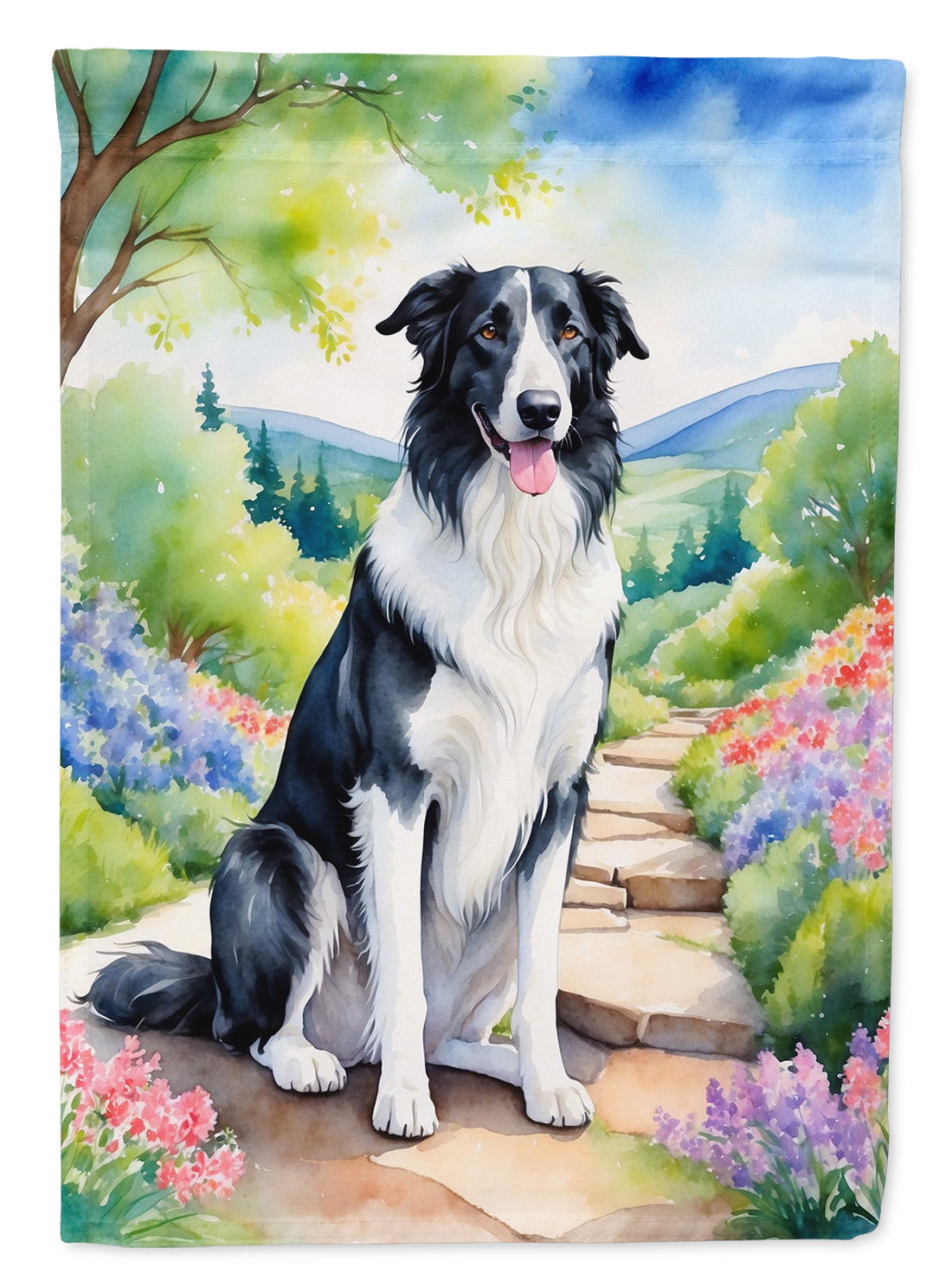 Buy this Borzoi Spring Path House Flag