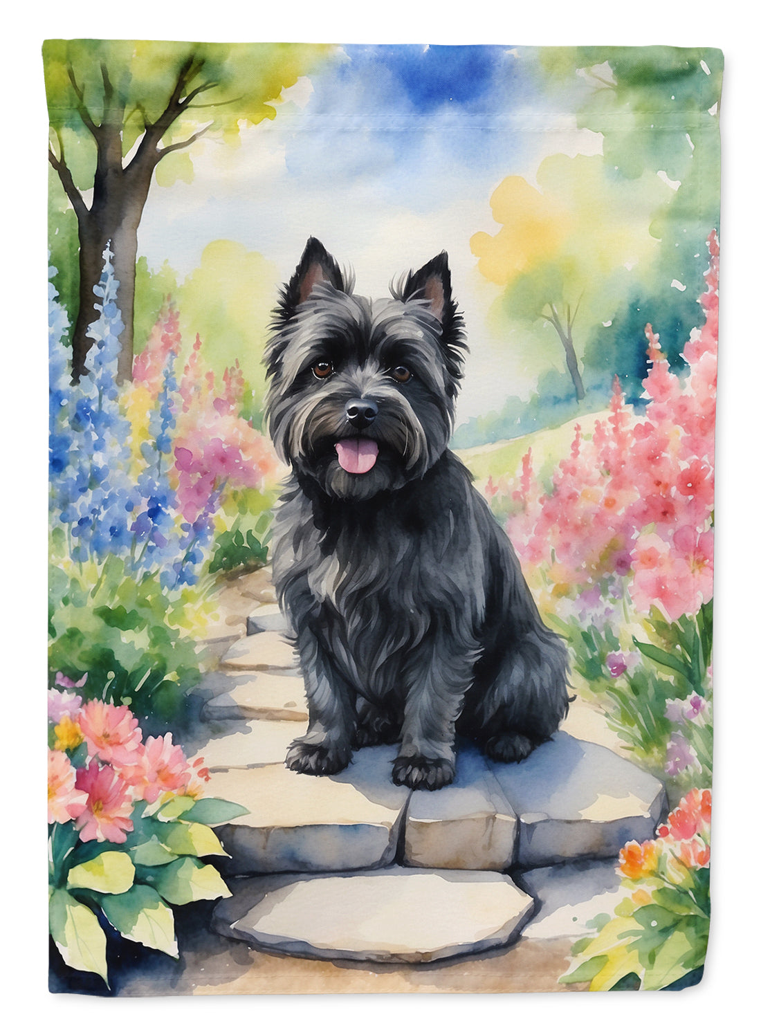 Buy this Cairn Terrier Spring Path Garden Flag