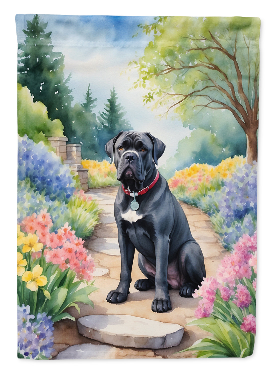 Buy this Cane Corso Spring Path House Flag