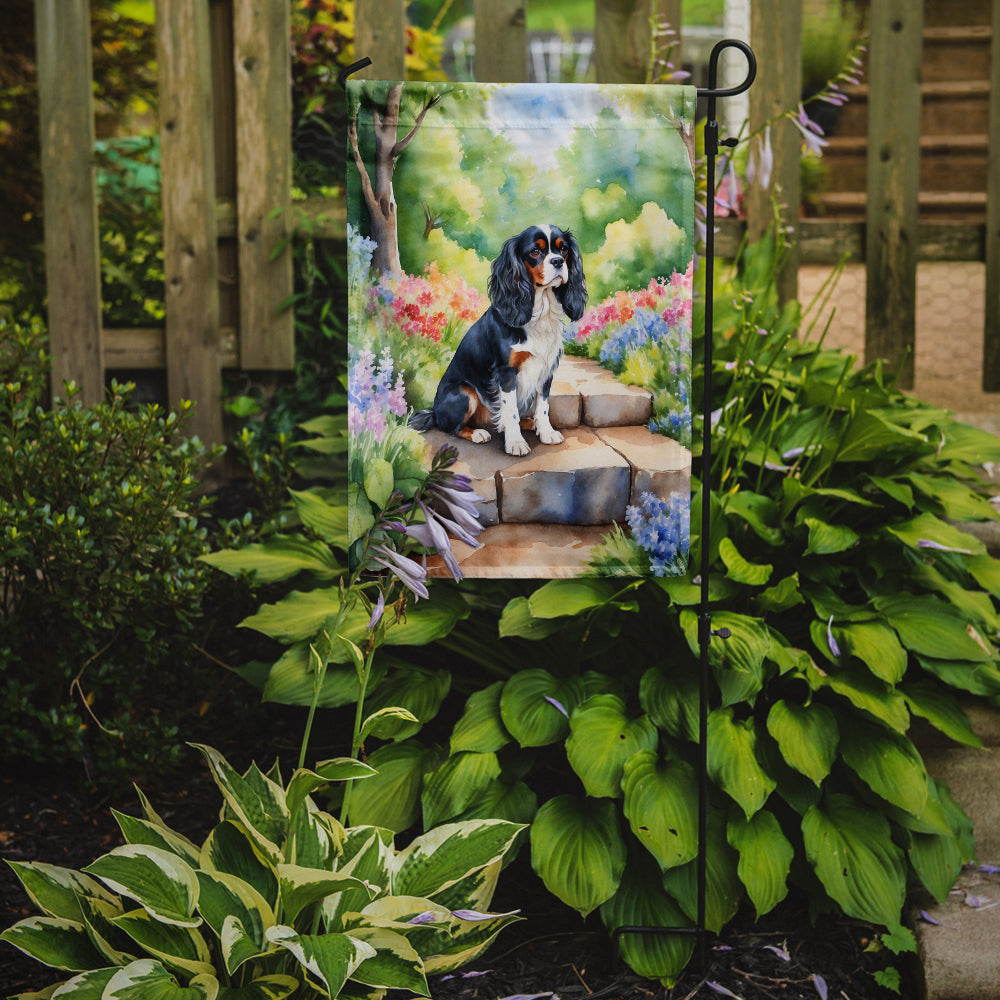 Buy this Cavalier Spaniel Spring Path Garden Flag