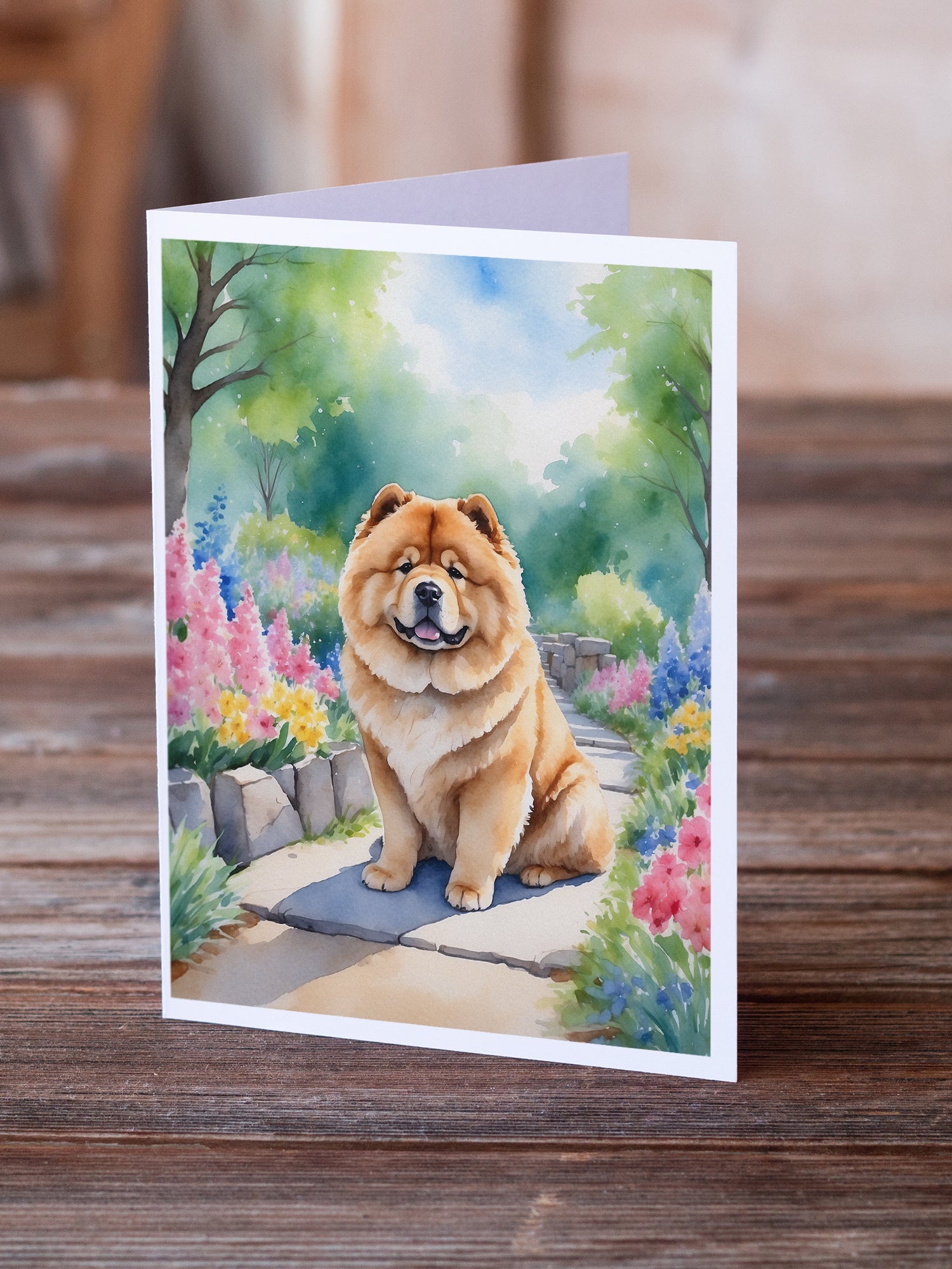 Buy this Chow Chow Spring Path Greeting Cards Pack of 8