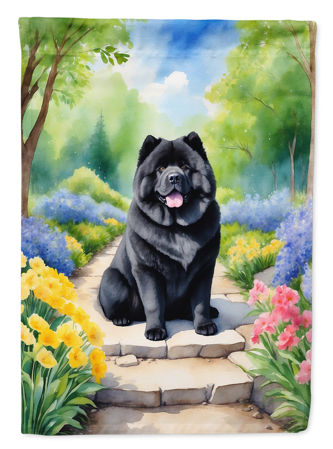 Buy this Chow Chow Spring Path House Flag