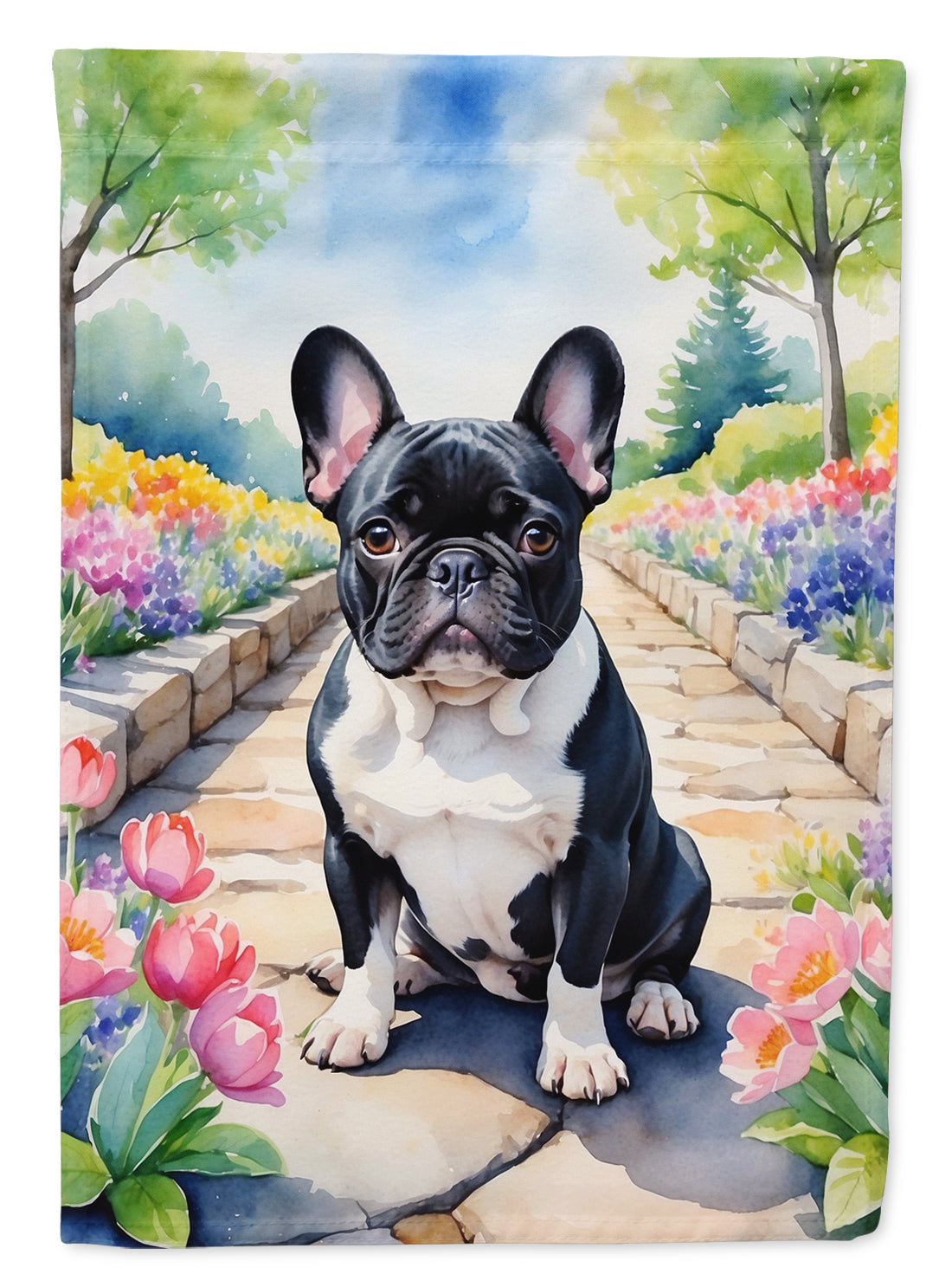 Buy this French Bulldog Spring Path Garden Flag