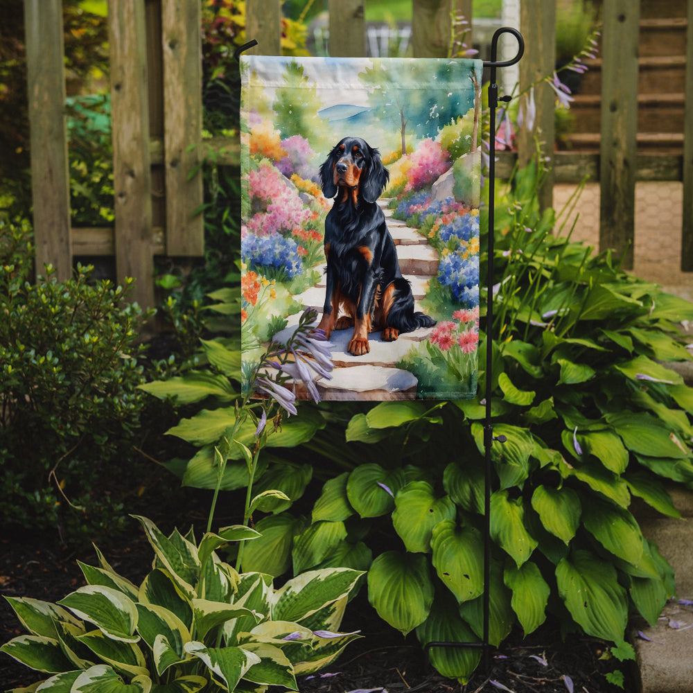 Buy this Gordon Setter Spring Path Garden Flag