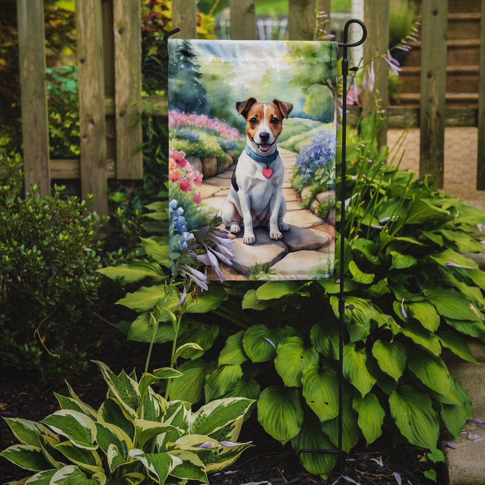 Buy this Jack Russell Terrier Spring Path Garden Flag