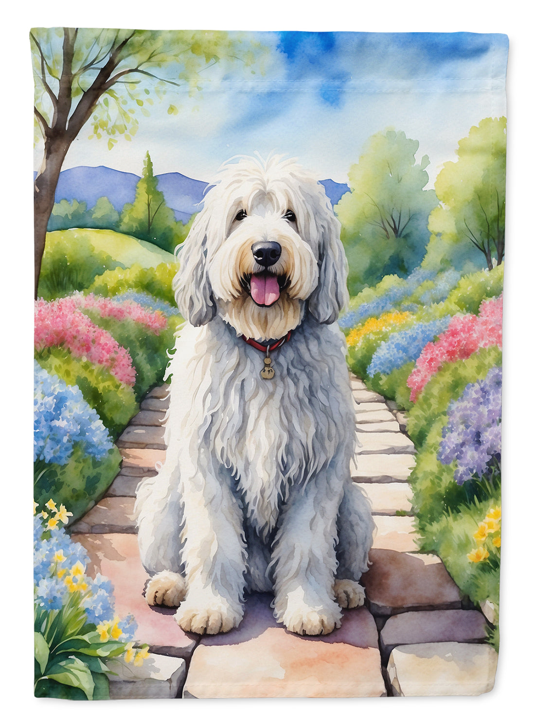 Buy this Komondor Spring Path House Flag