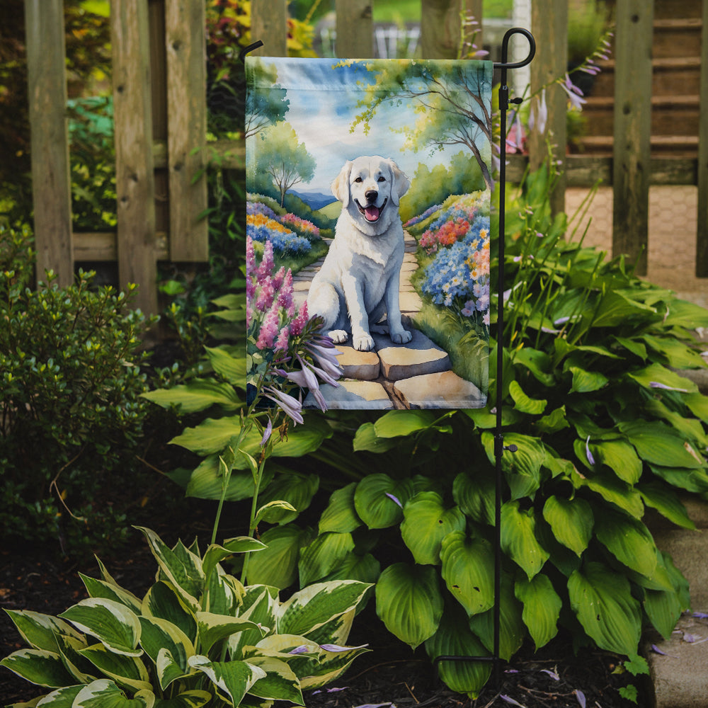 Buy this Kuvasz Spring Path Garden Flag