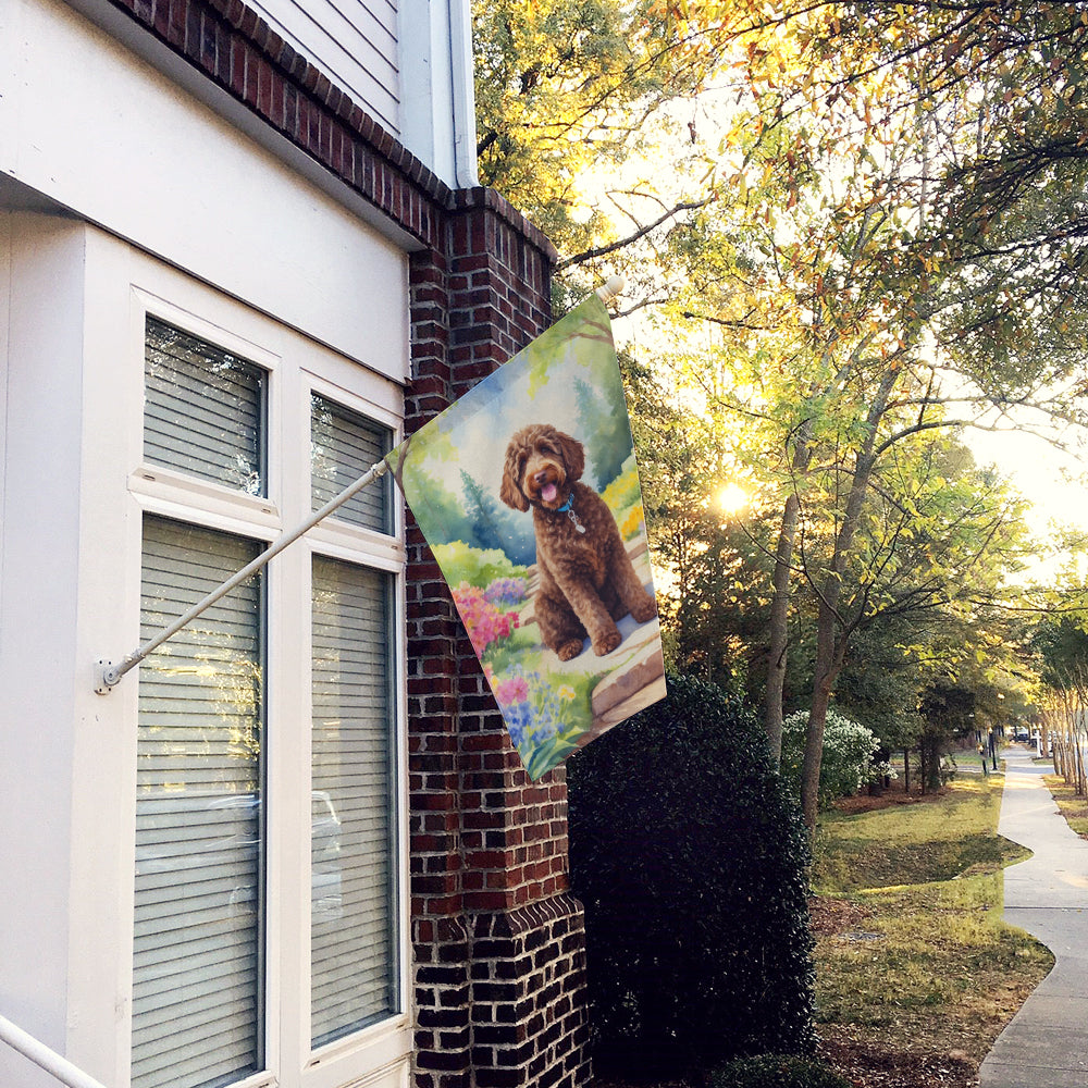 Buy this Labradoodle Spring Path House Flag