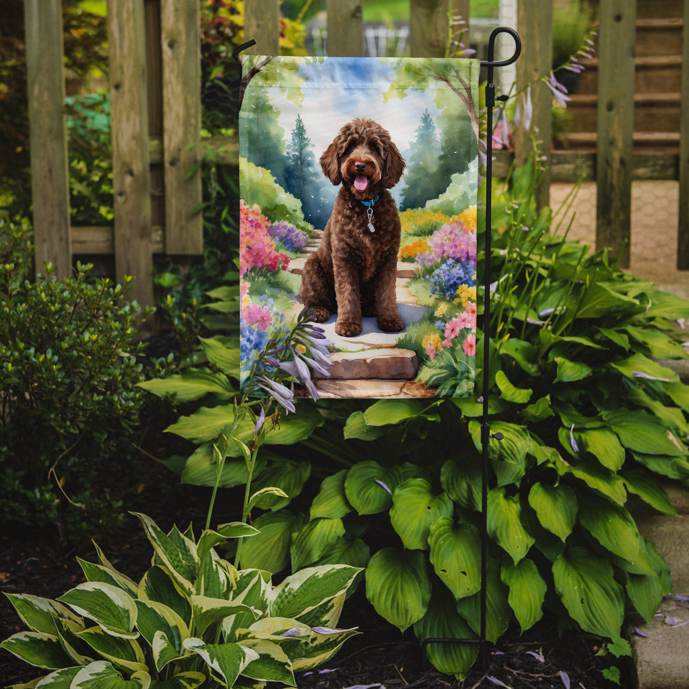 Buy this Labradoodle Spring Path Garden Flag