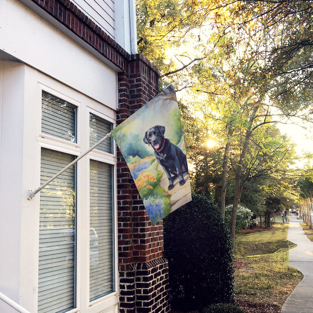 Buy this Labrador Retriever Spring Path House Flag