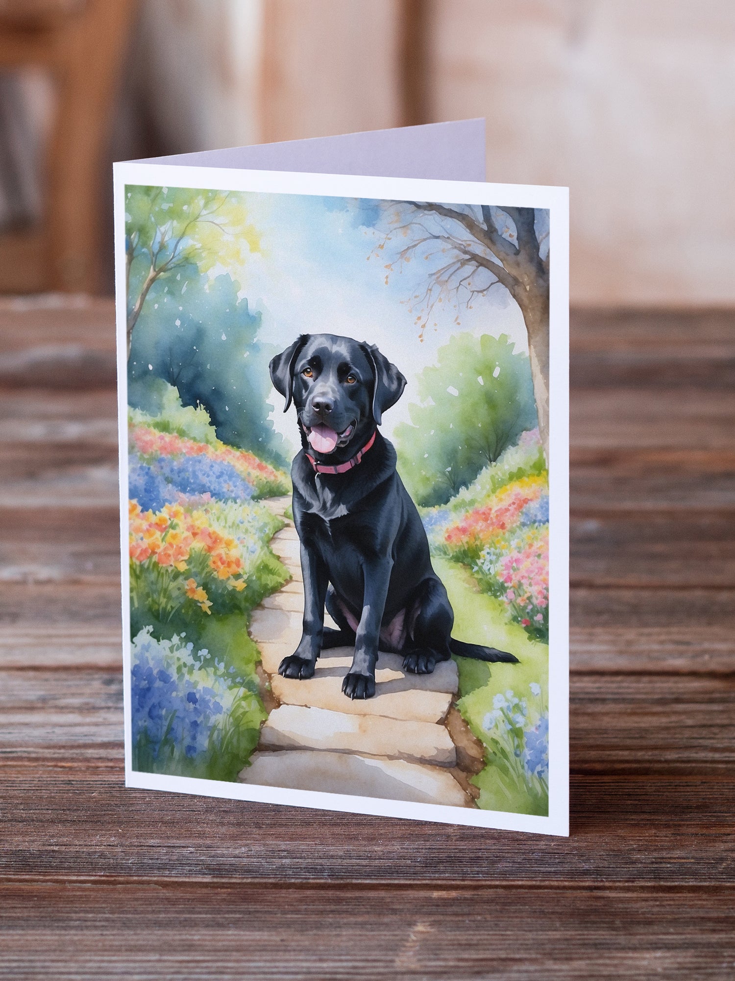 Buy this Labrador Retriever Spring Path Greeting Cards Pack of 8