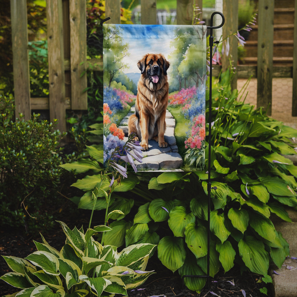 Buy this Leonberger Spring Path Garden Flag