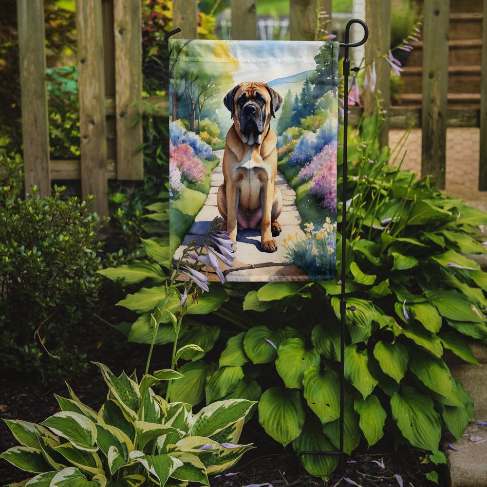 Mastiff Spring Path Garden Flag