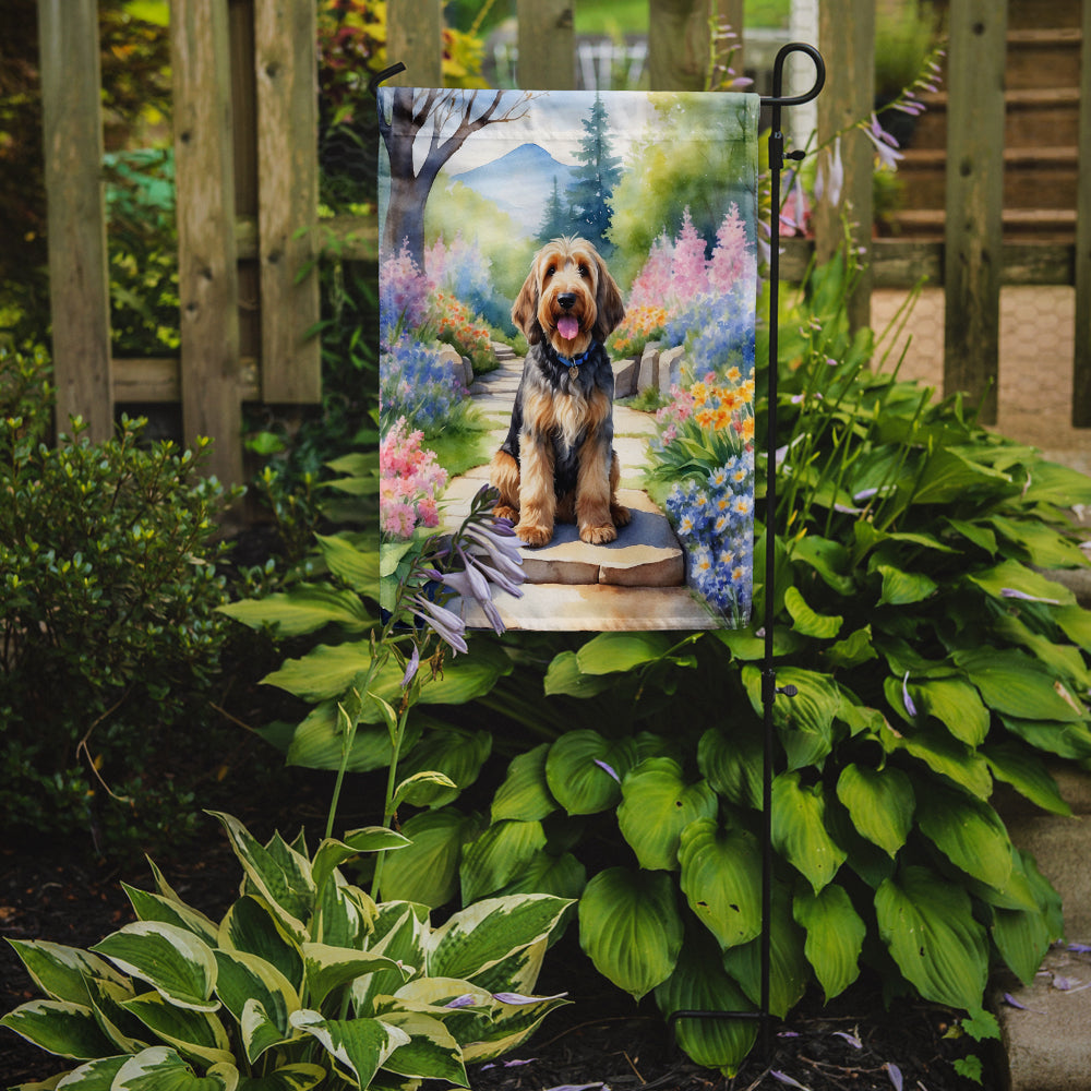 Otterhound Spring Path Garden Flag