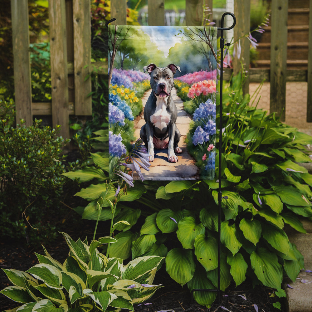 Buy this Pit Bull Terrier Spring Path Garden Flag