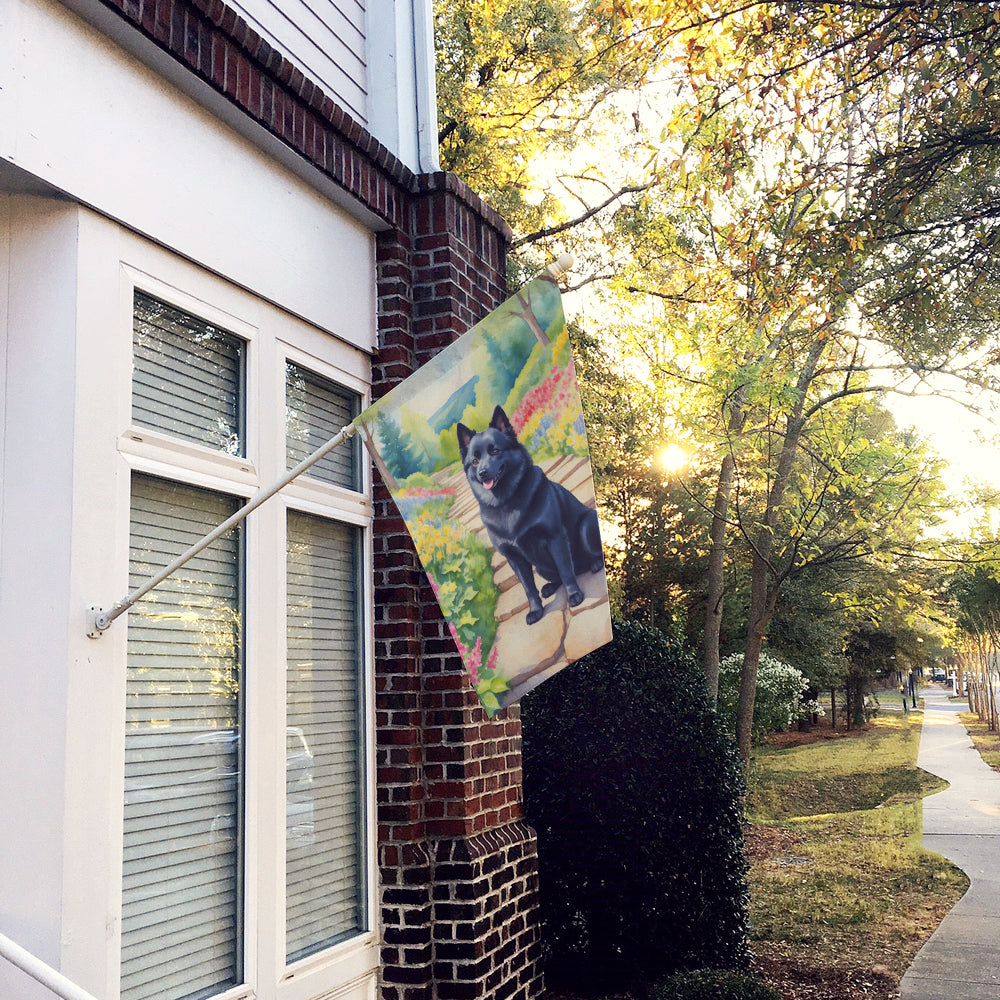 Buy this Schipperke Spring Path House Flag