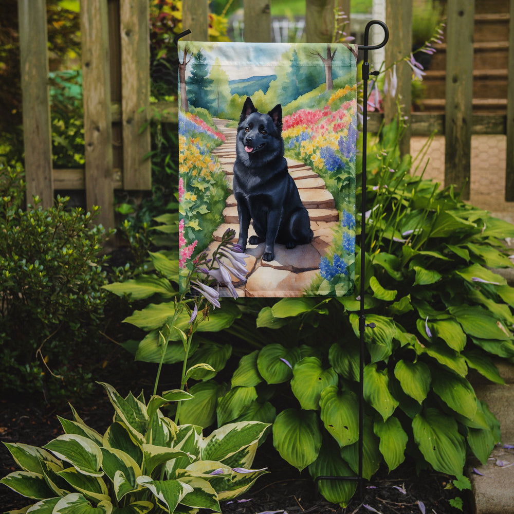 Buy this Schipperke Spring Path Garden Flag