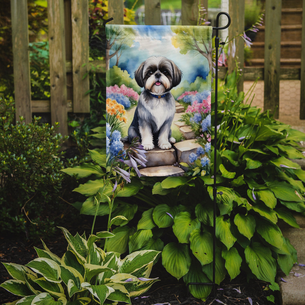 Buy this Shih Tzu Spring Path Garden Flag