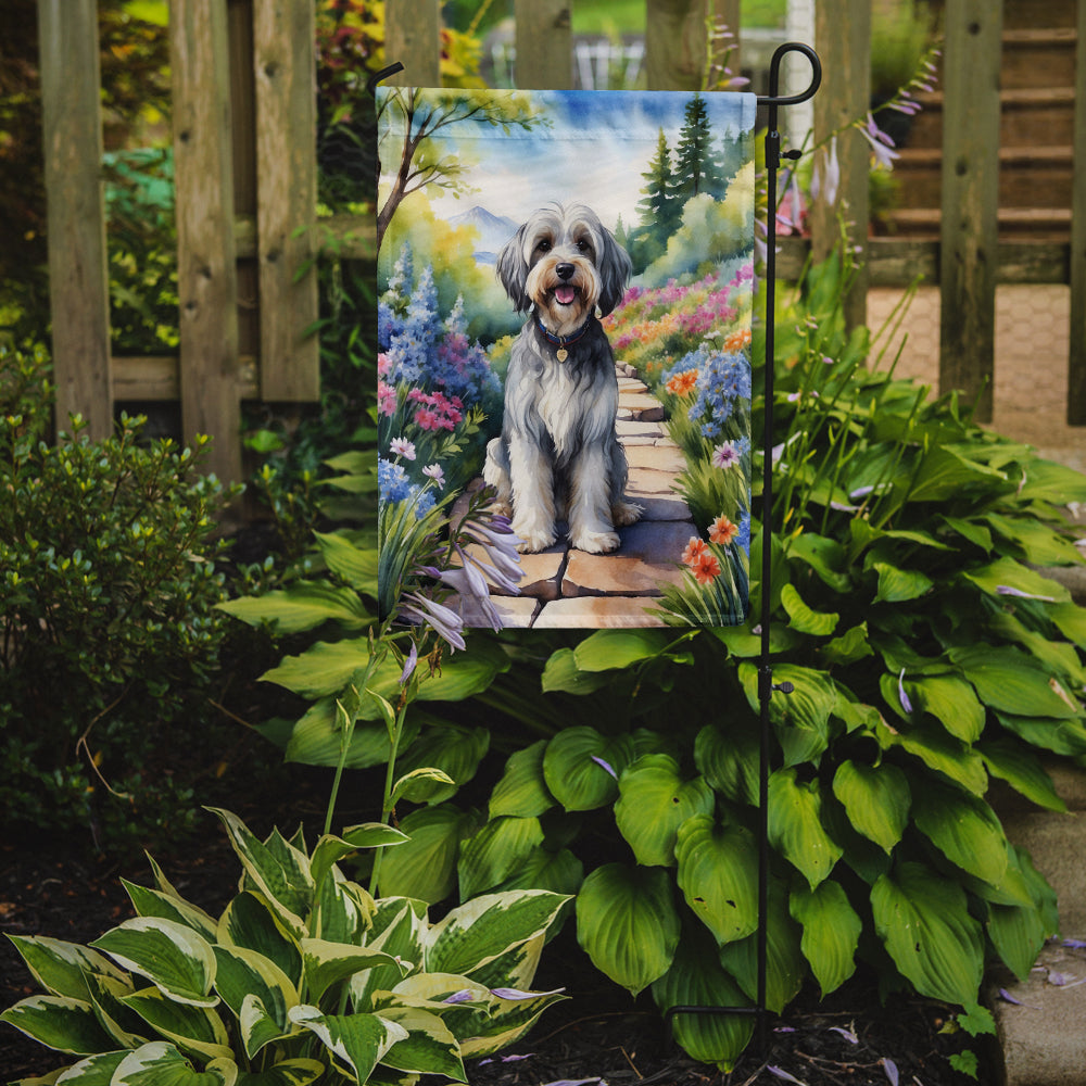 Buy this Tibetan Terrier Spring Path Garden Flag