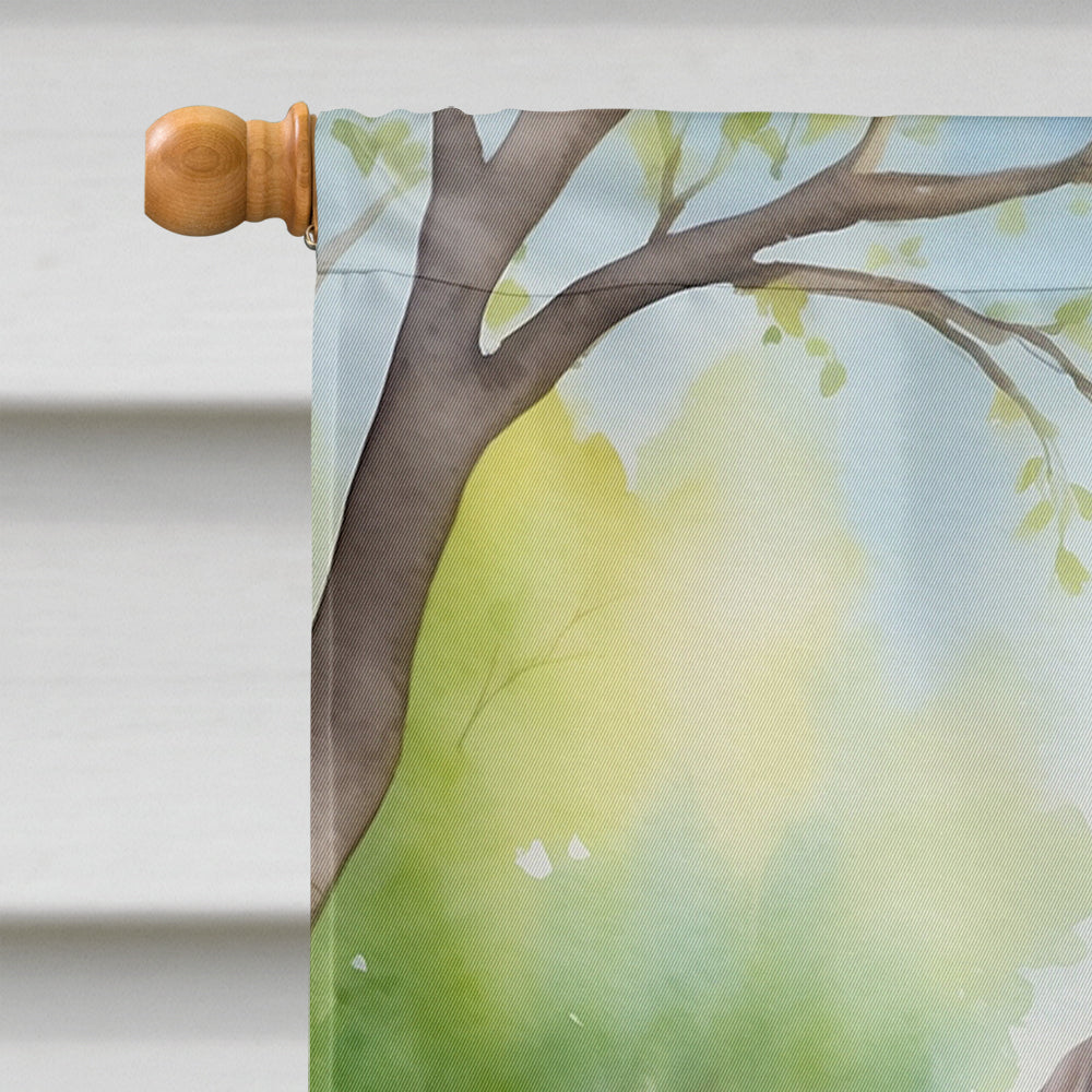 Weimaraner Spring Path House Flag