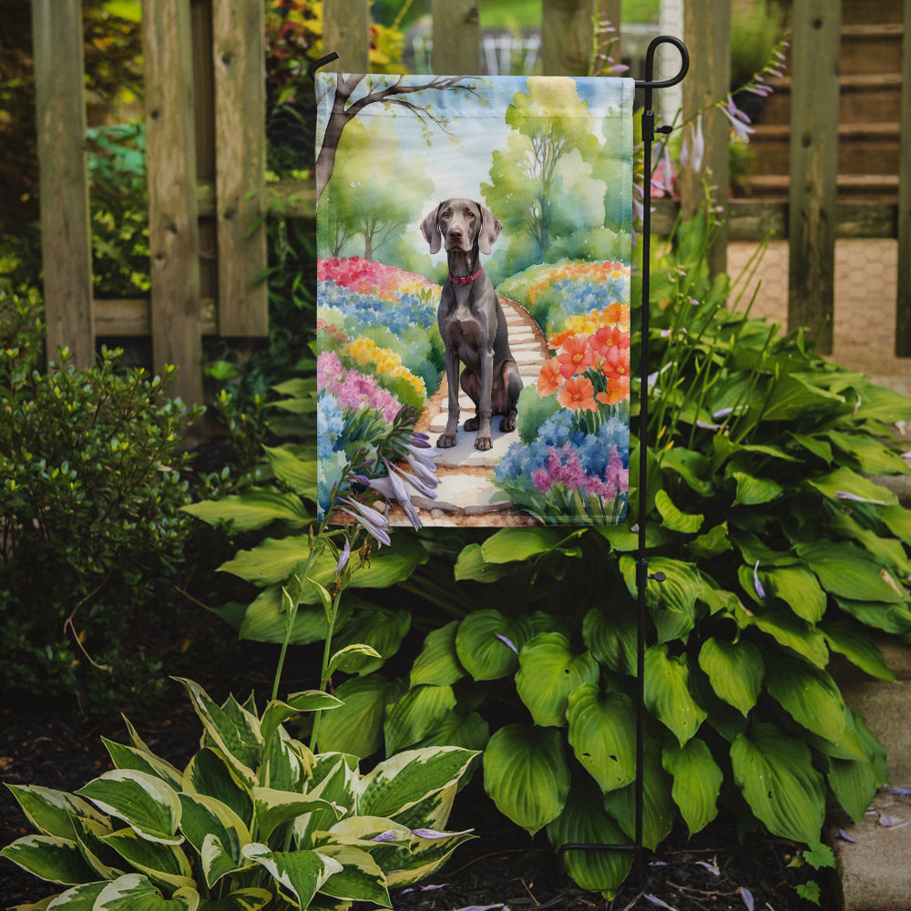 Buy this Weimaraner Spring Path Garden Flag